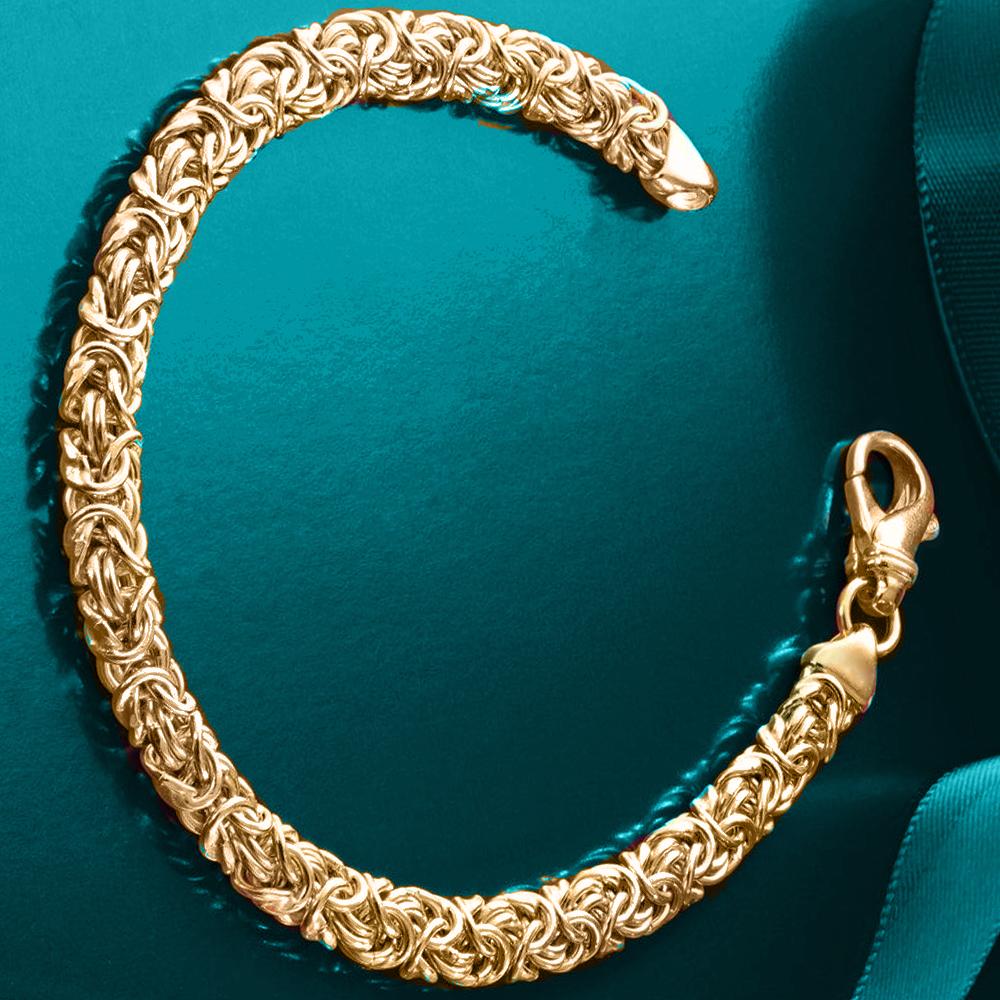 Byzantine Chain Bracelet in Goldtone, Bracelet, Riakoob Jewelry, Riakoob Jewelry  jewelryjewelry deals, swarovski crystal jewelry, groupon jewelry,, jewelry for mom,