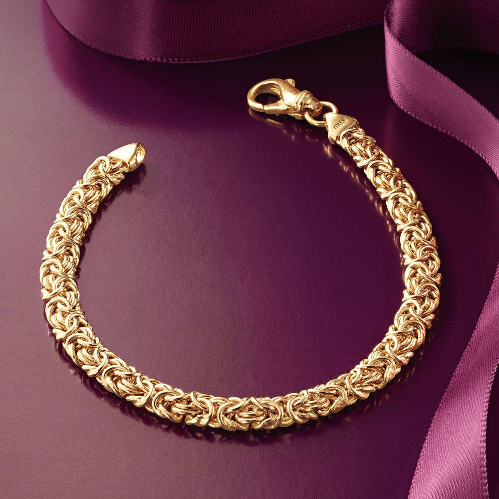 Byzantine Chain Bracelet in Goldtone, Bracelet, Riakoob Jewelry, Riakoob Jewelry  jewelryjewelry deals, swarovski crystal jewelry, groupon jewelry,, jewelry for mom,