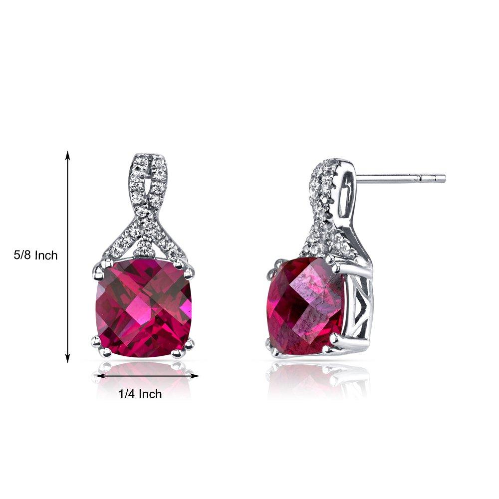 2.00 CT Pink Topaz Cushion Round Stud Earringin  Silvertone, Earring, Riakoob Jewelry, Riakoob Jewelry  jewelryjewelry deals, swarovski crystal jewelry, groupon jewelry,, jewelry for mom,