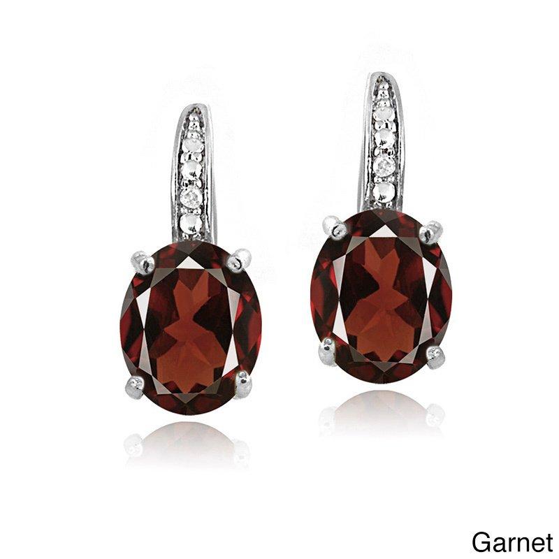 5.55 CTTW Oval Cut Gemstone Pav'e Lever back Earrings in Goldtone, , Riakoob Jewelry, Riakoob Jewelry  jewelryjewelry deals, swarovski crystal jewelry, groupon jewelry,, jewelry for mom,