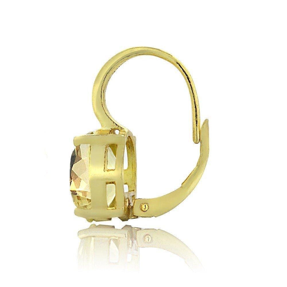 1.50 Ct Oval Cut Yellow with Pave crystals Stud Earringin Goldtone, Earring, Riakoob Jewelry, Riakoob Jewelry  jewelryjewelry deals, swarovski crystal jewelry, groupon jewelry,, jewelry for mom,