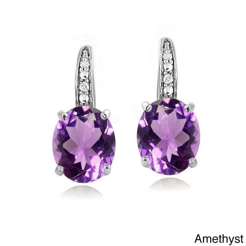 5.55 CTTW Oval Cut Gemstone Pav'e Lever back Earrings in Goldtone, , Riakoob Jewelry, Riakoob Jewelry  jewelryjewelry deals, swarovski crystal jewelry, groupon jewelry,, jewelry for mom,