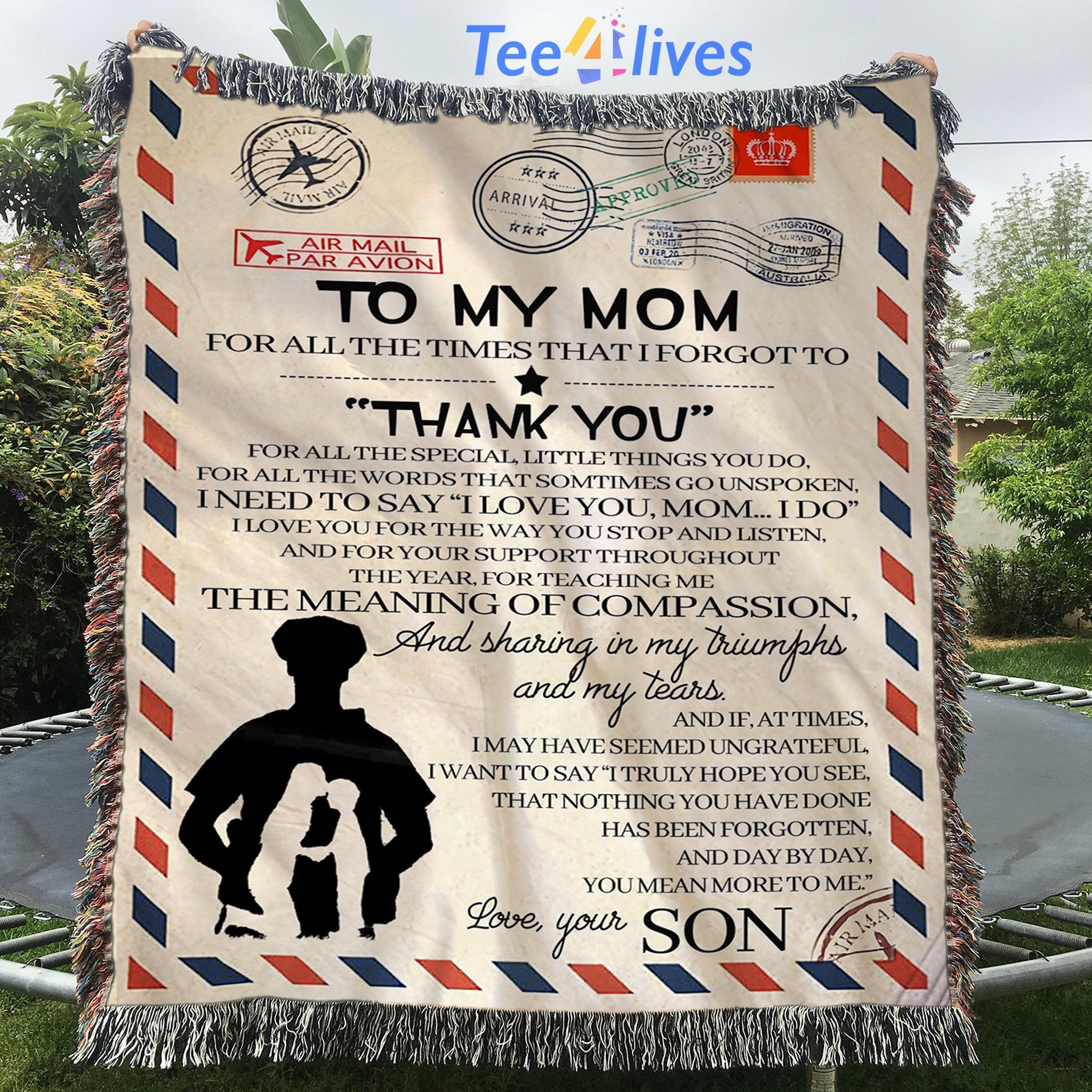 Custom Blanket Personalized Name Letter To My Mom Blanket - Gift for Mom-A Loves Gift