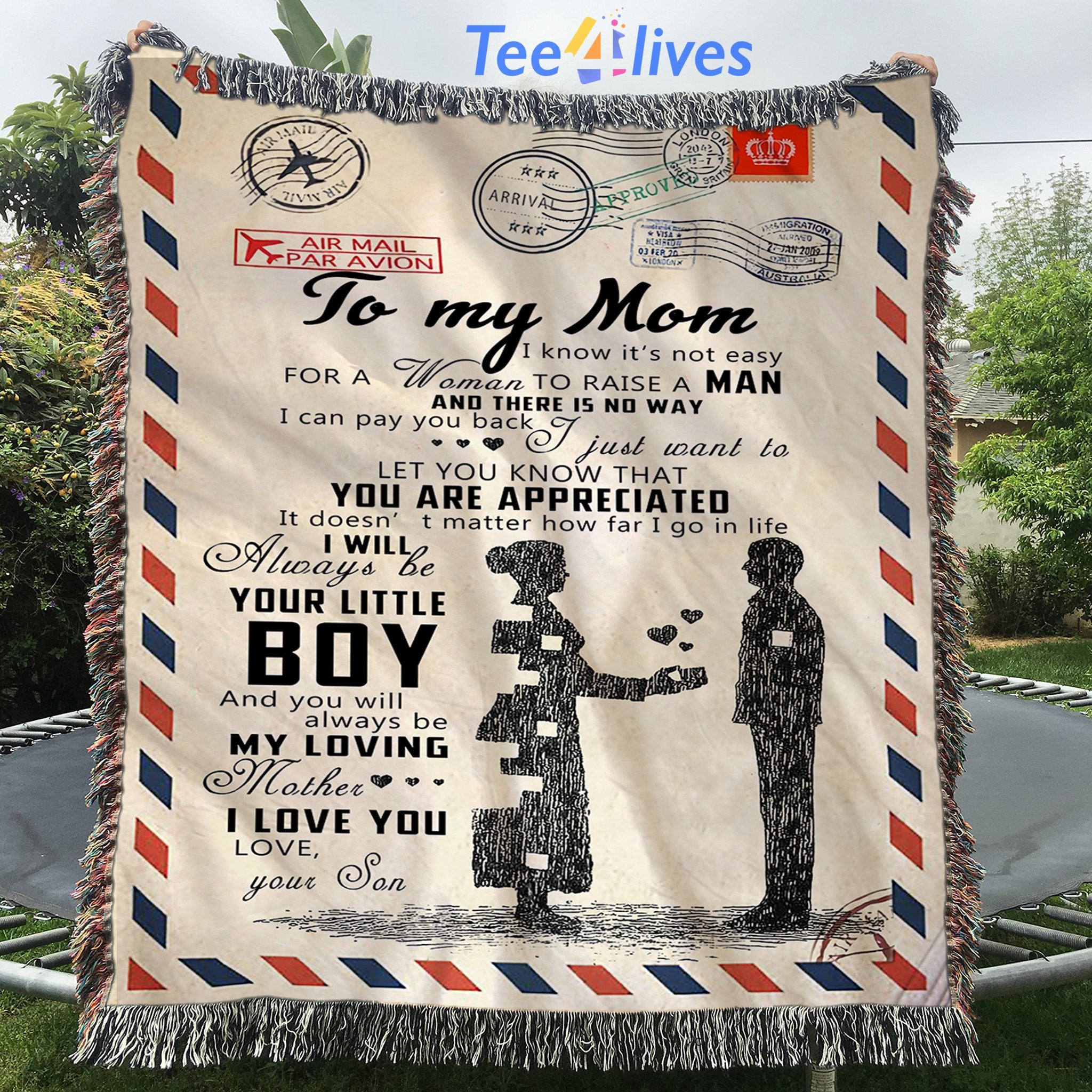 Custom Blanket Personalized Name Letter To My Mom Blanket - Gift for Mom-A Loves Gift