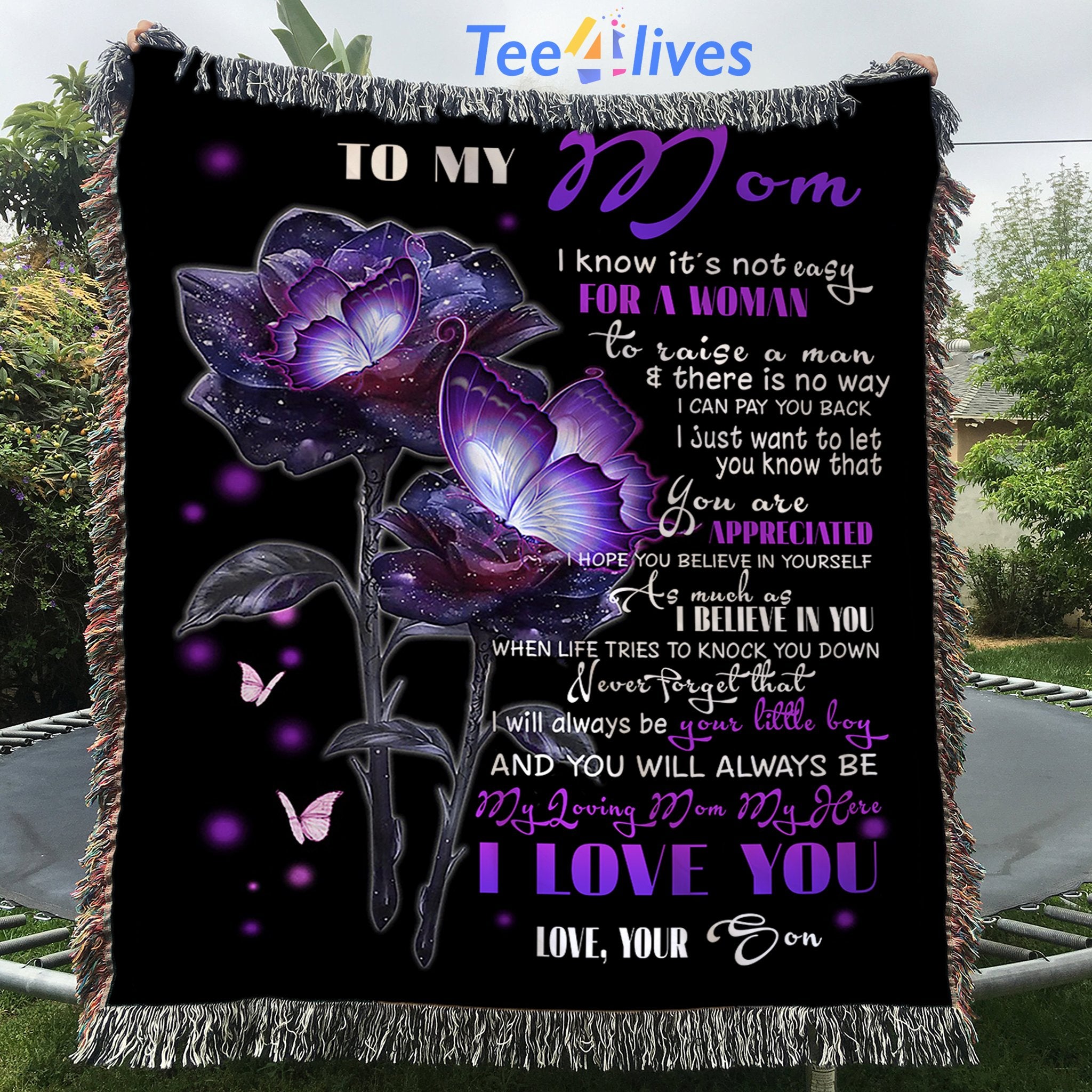 Custom Blanket Personalized Name To My Mom Blanket - Gift for Mom-A Loves Gift