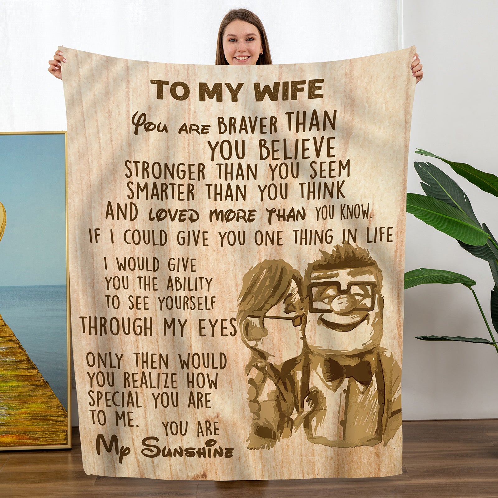 Mohters Day Gifts for Wife, from Husband to My Wife Blanket Anniversary Gifts-A Loves Gift