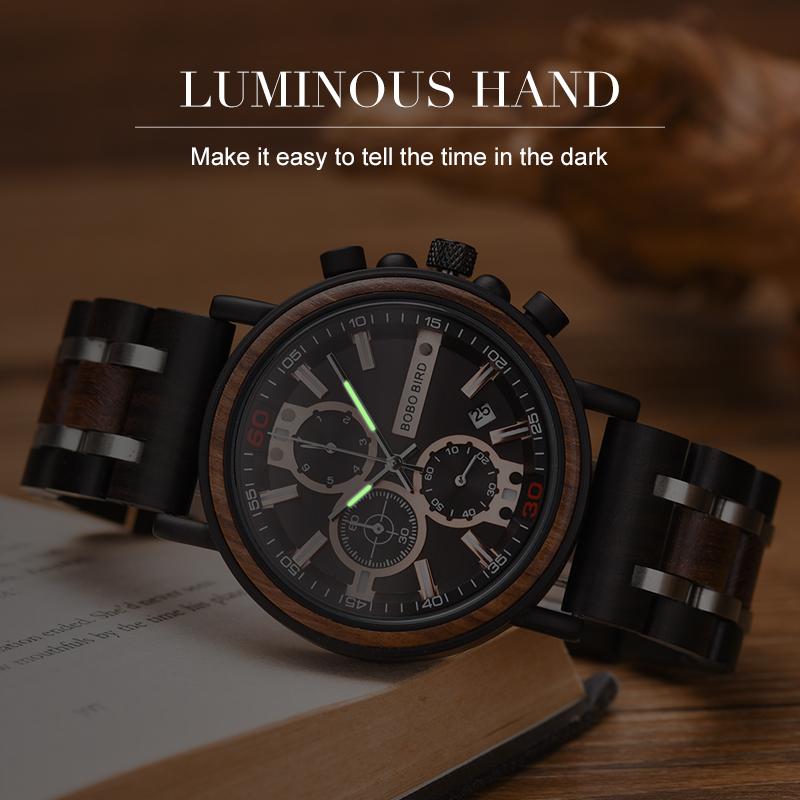 ENGRAVED WOODEN WATCH - GREAT GIFT FOR MAN/HUSBAND-A Loves Gift