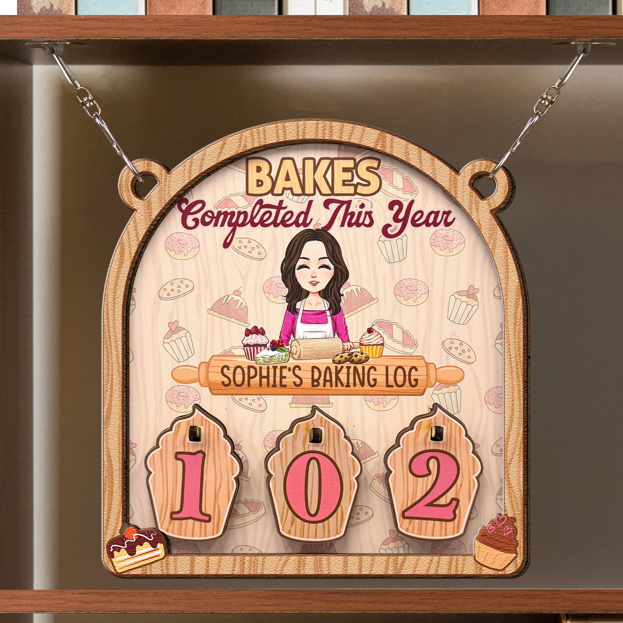 Bakes Completed This Year - Personalized Hanging Counter