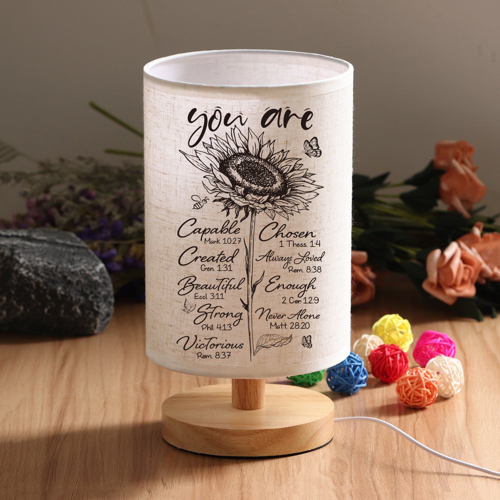 Christian Gifts for Women Sunflower Night Light-A Loves Gift