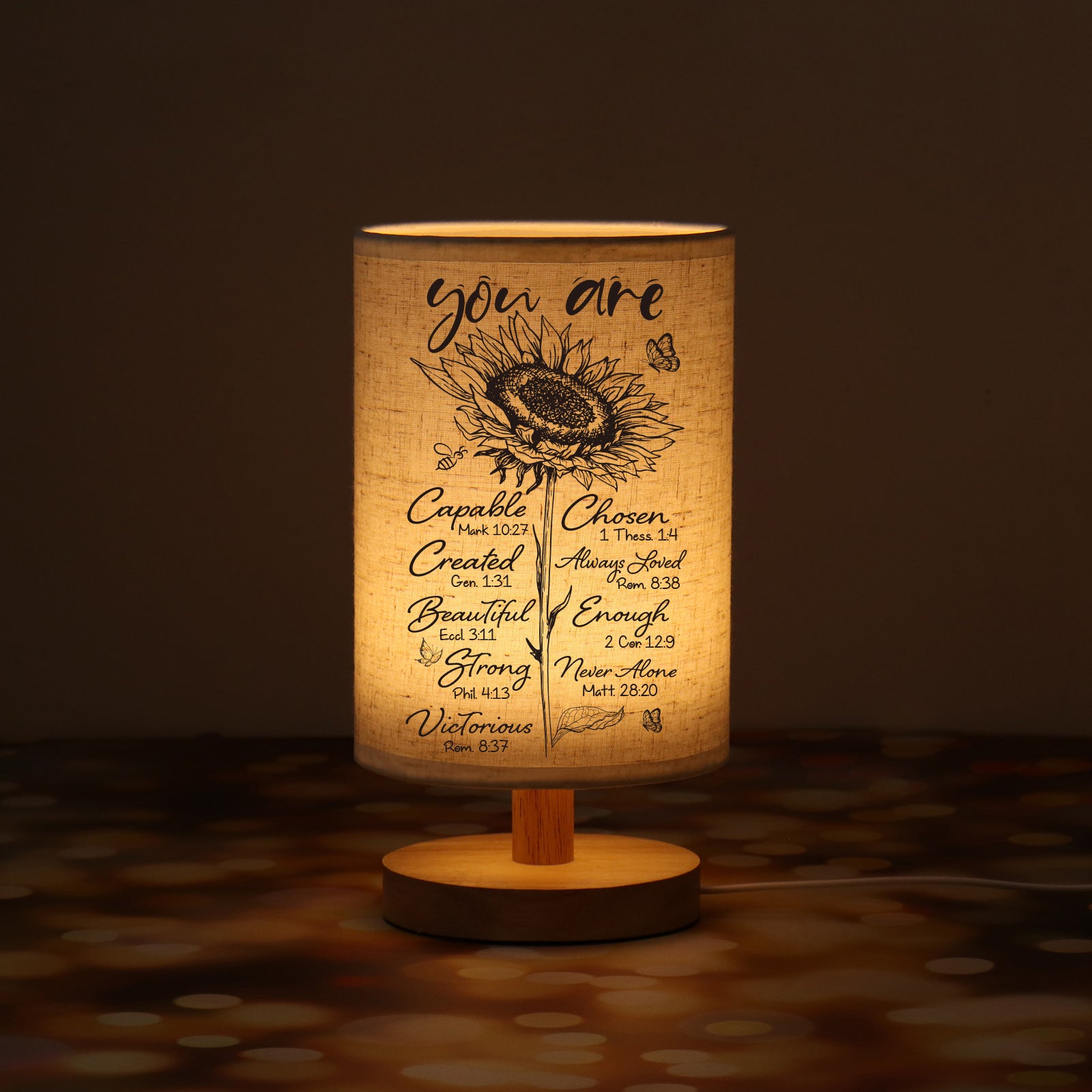 Christian Gifts for Women Sunflower Night Light-A Loves Gift