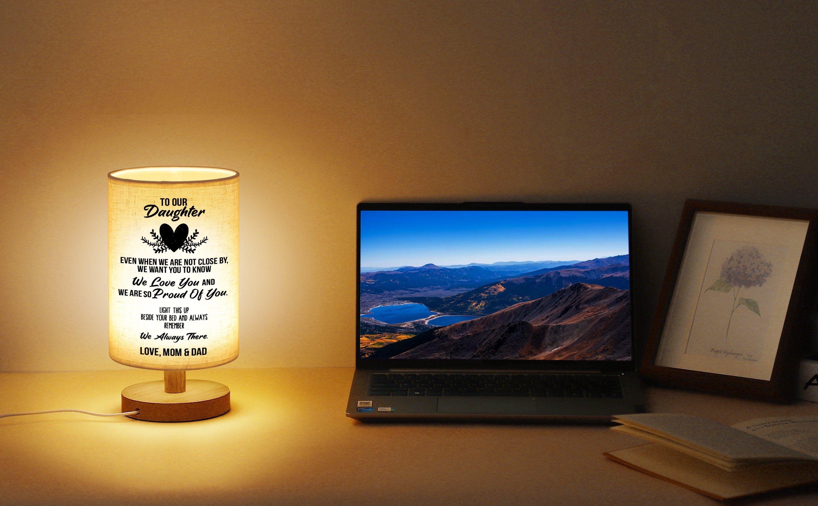 Daughter Gifts from Mom Dad Table Lamp-A Loves Gift