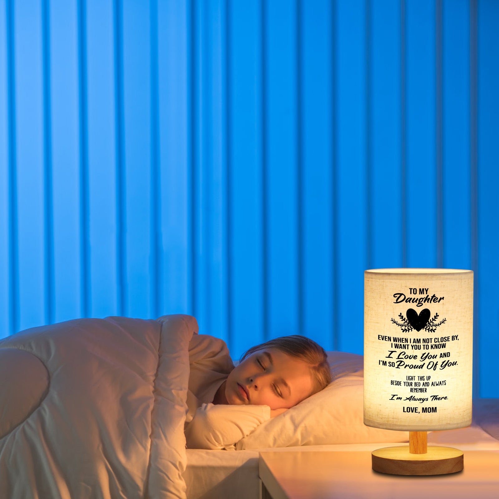 Daughter Gifts from Mom Table Lamp-A Loves Gift