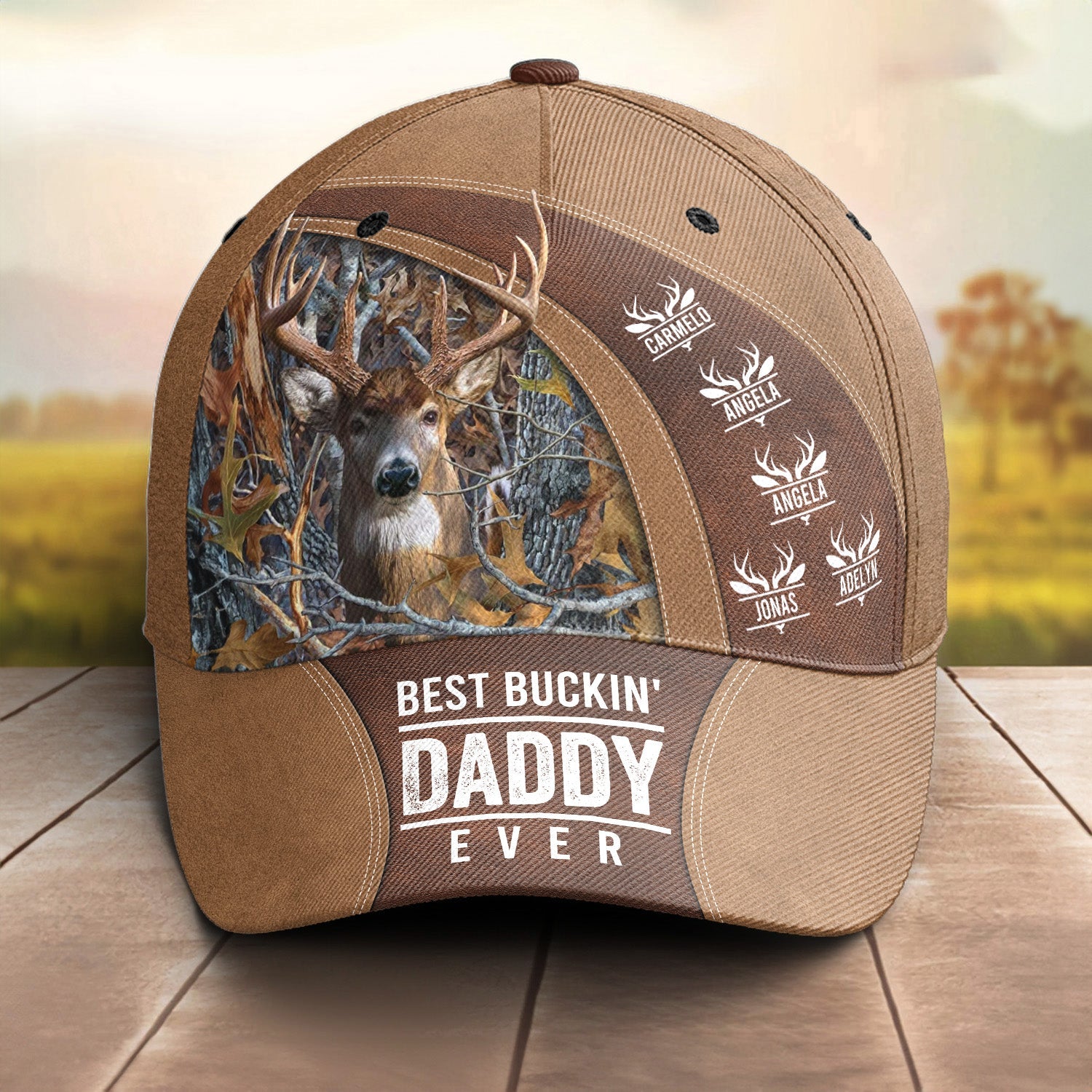Best Buckin' Dad Ever Custom Papa Grandpa Father - Personalized Classic Cap