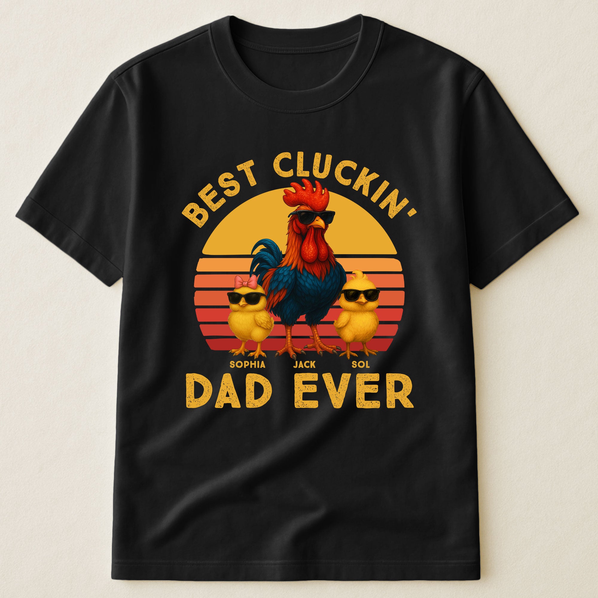 Best Cluckin' Dad Ever - Funny Father's Day Gifts - Personalized Shirt