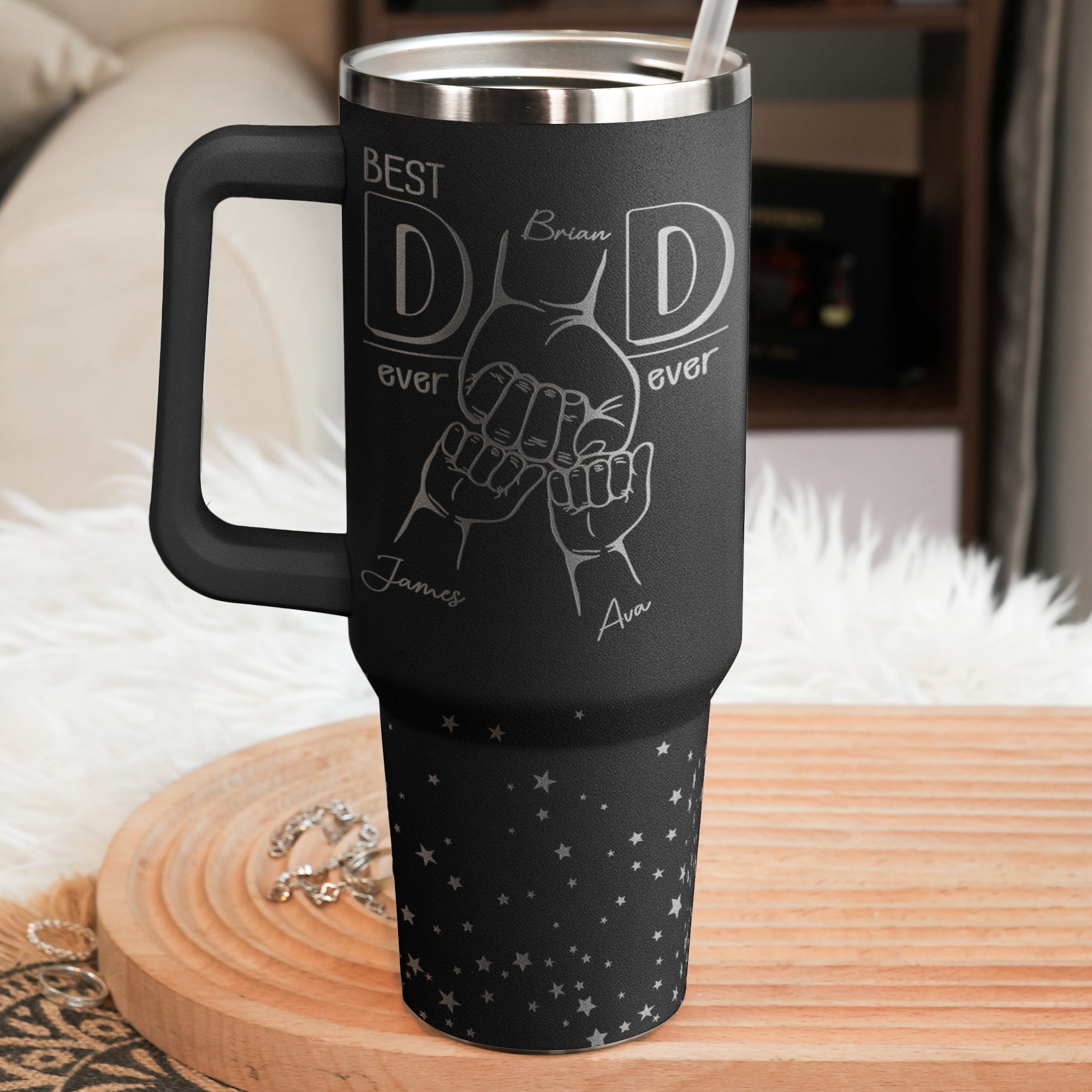 Best Dad Ever Ever - Personalized 40oz Tumbler