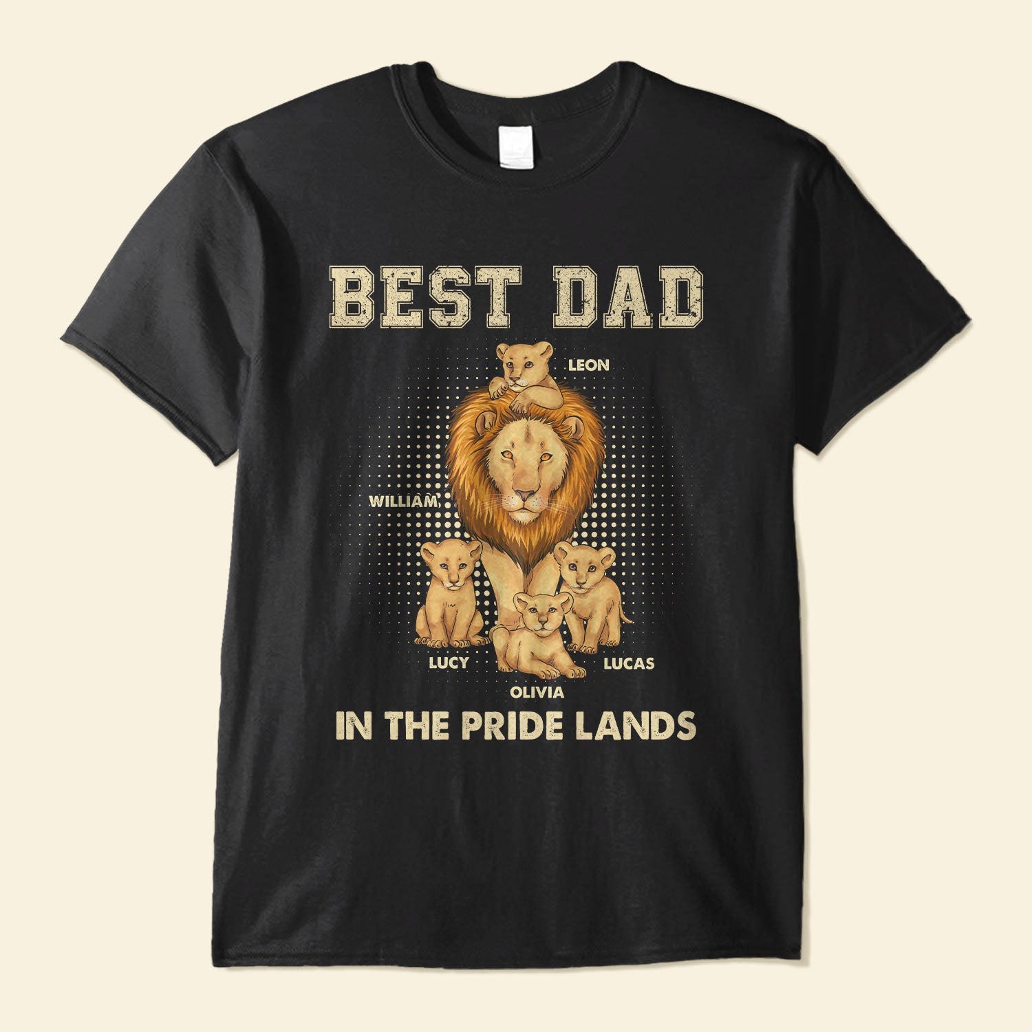 Best Dad In The Pride Lands - Personalized Shirt