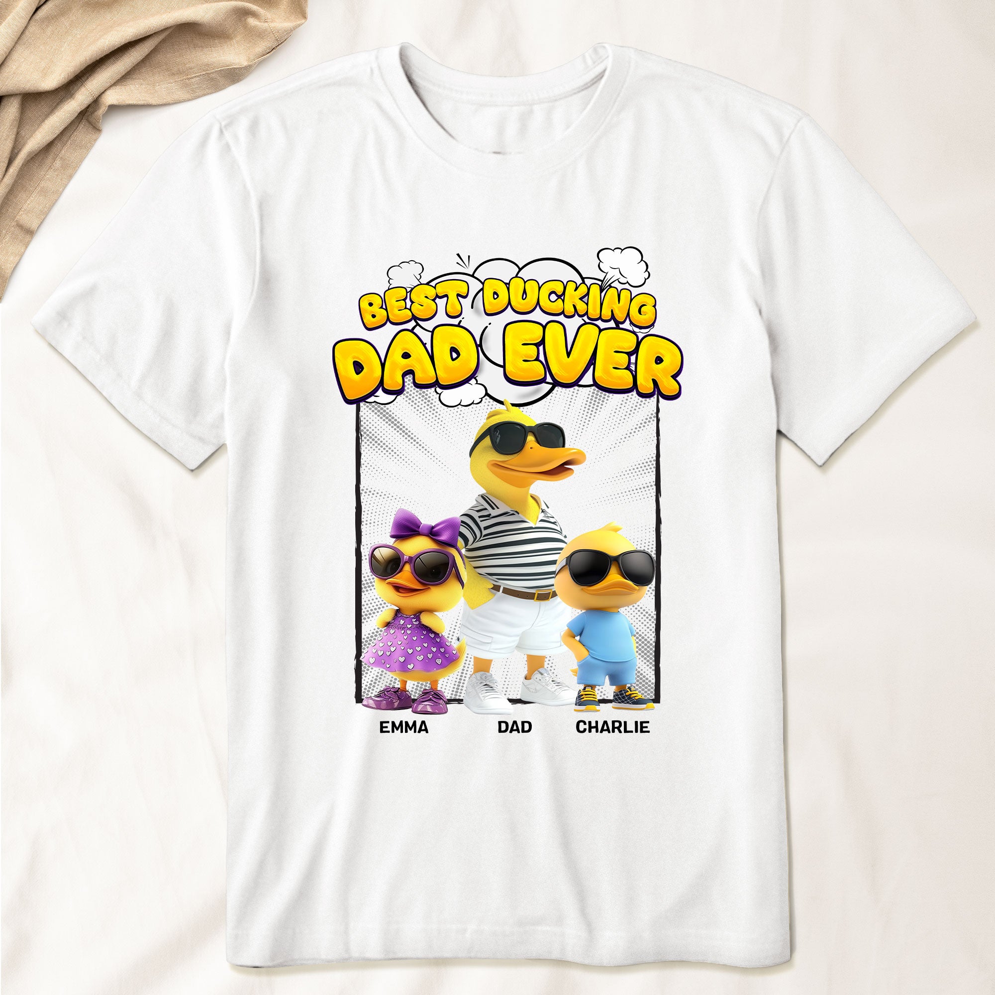 Best Ducking Dad Ever - Personalized Shirt