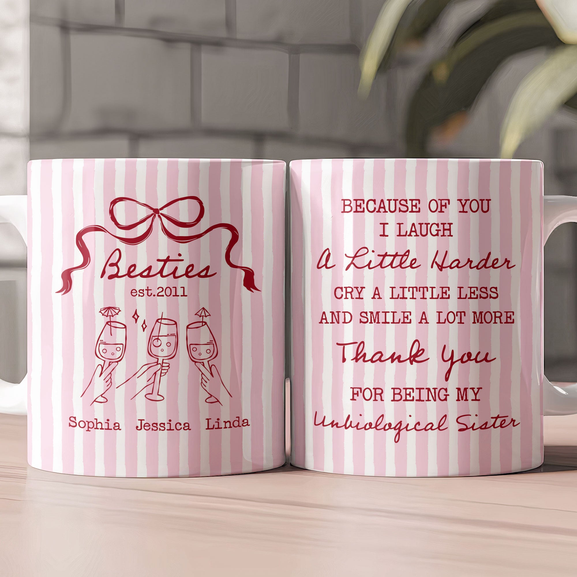 Best Friend Smile A Lot More - Personalized Mug