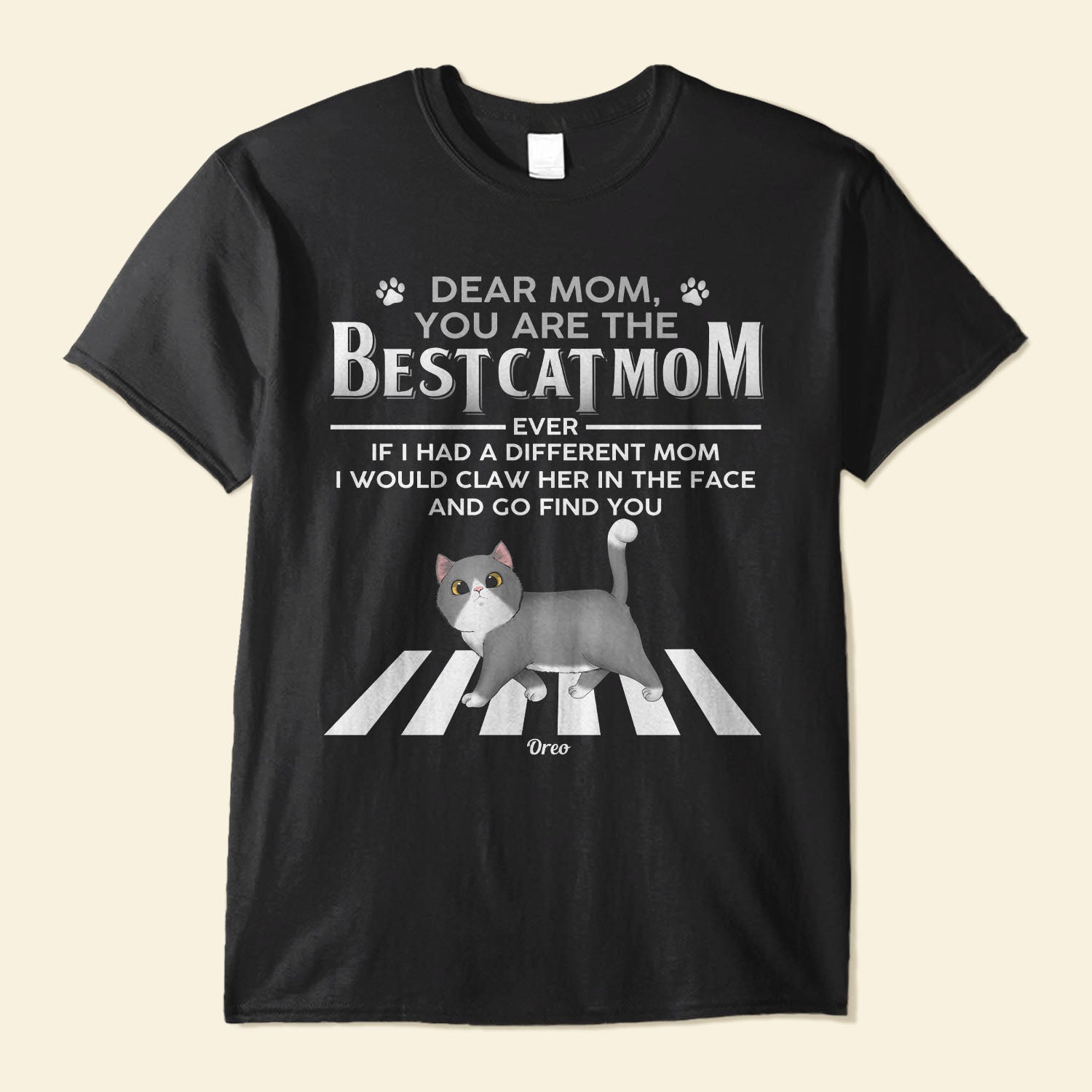 Best Cat Mom Cat Dad - Personalized Shirt
