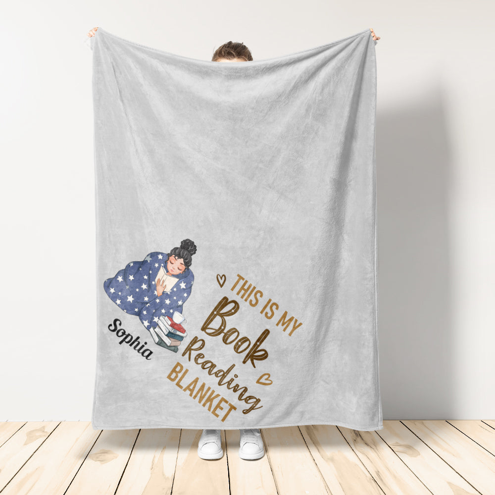 Book Reading Blanket  - Personalized Blanket