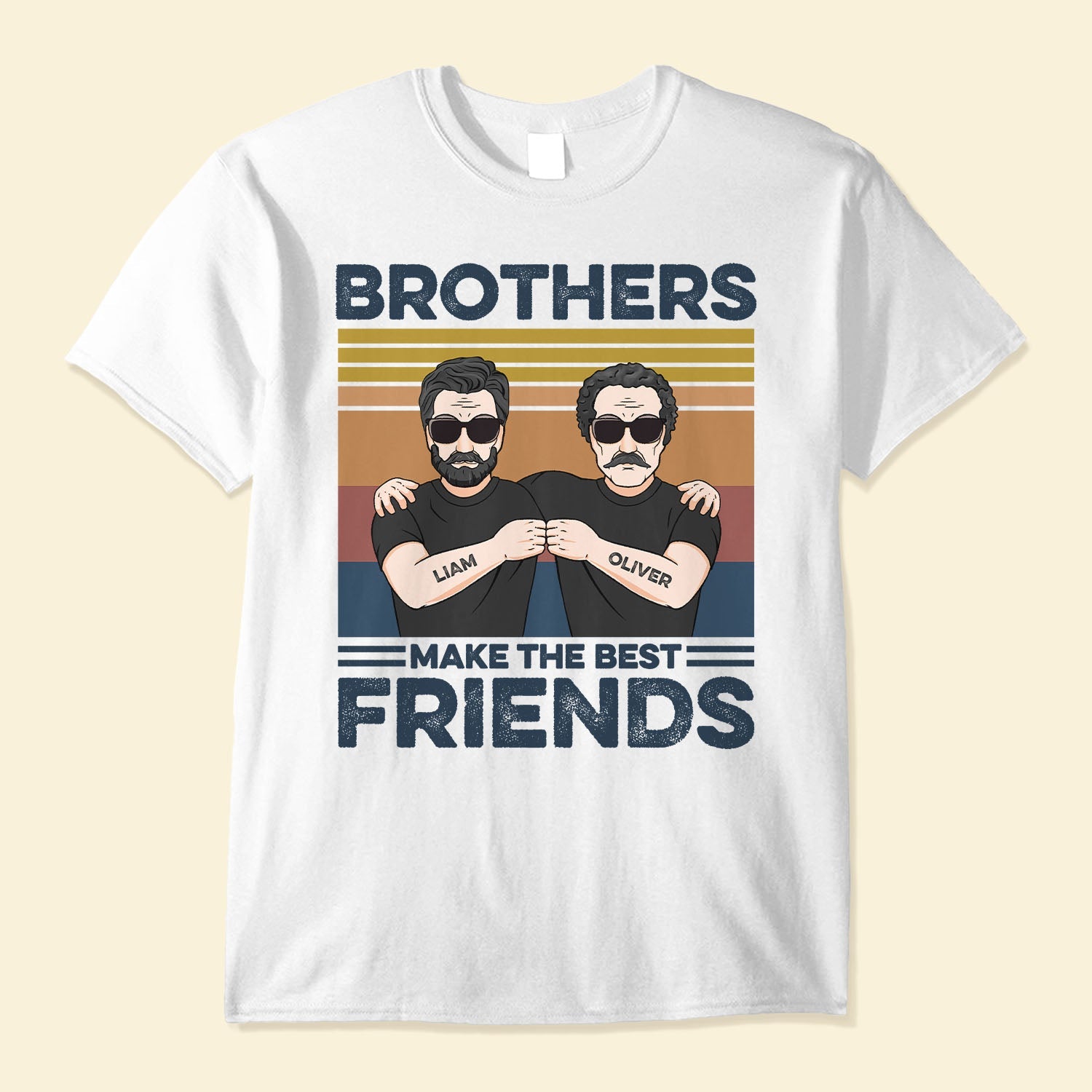 Brothers Make The Best Friends - Personalized Shirt - Birthday Gift For Brothers