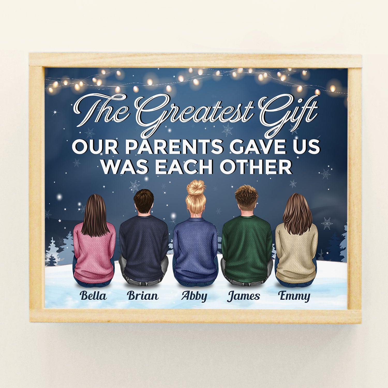 The Love Of Brothers & Sisters Is Forever - Personalized Poster
