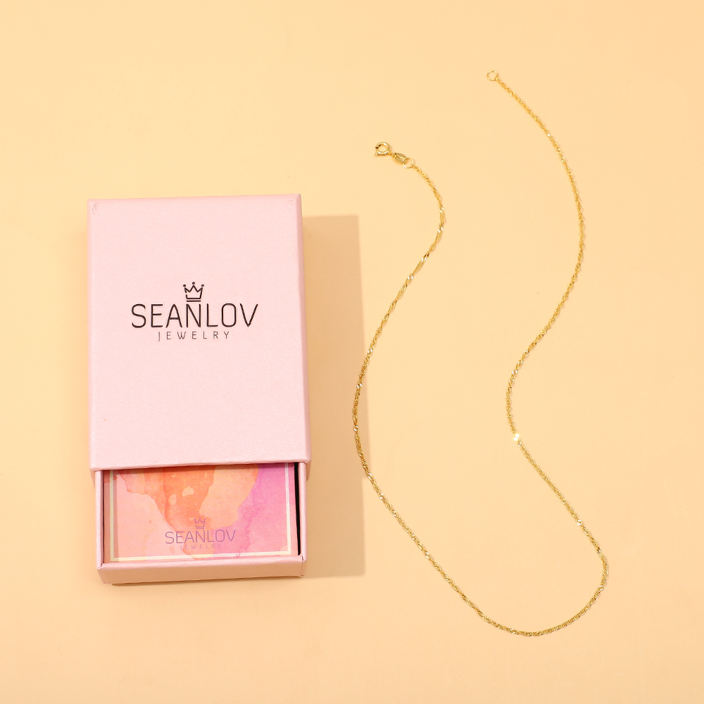 SeanLov Gold Jewelry Chains for Women Girls Super Sturdy Shiny Necklaces