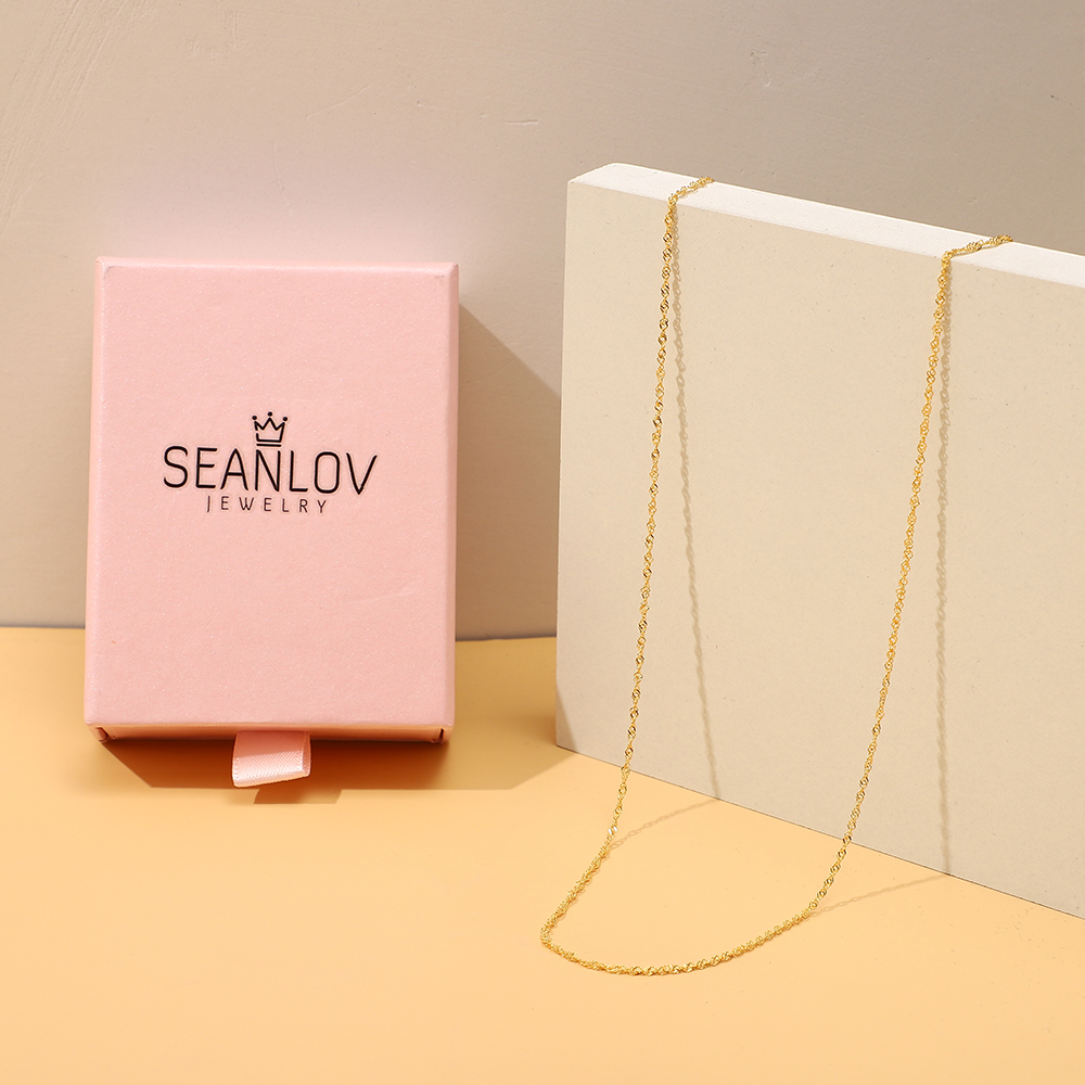 SeanLov Gold Jewelry Chains for Women Girls Super Sturdy Shiny Necklaces
