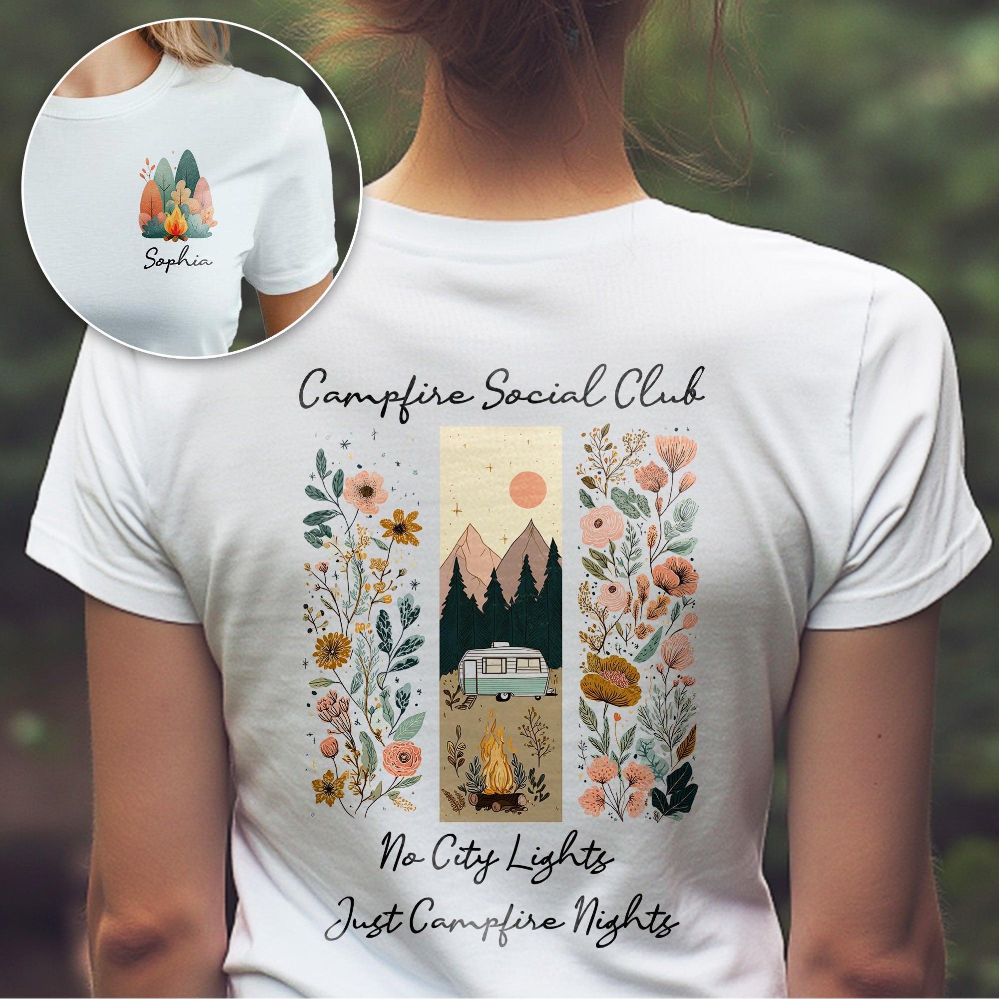 Campfire Social Club No City Lights - Personalized Shirt