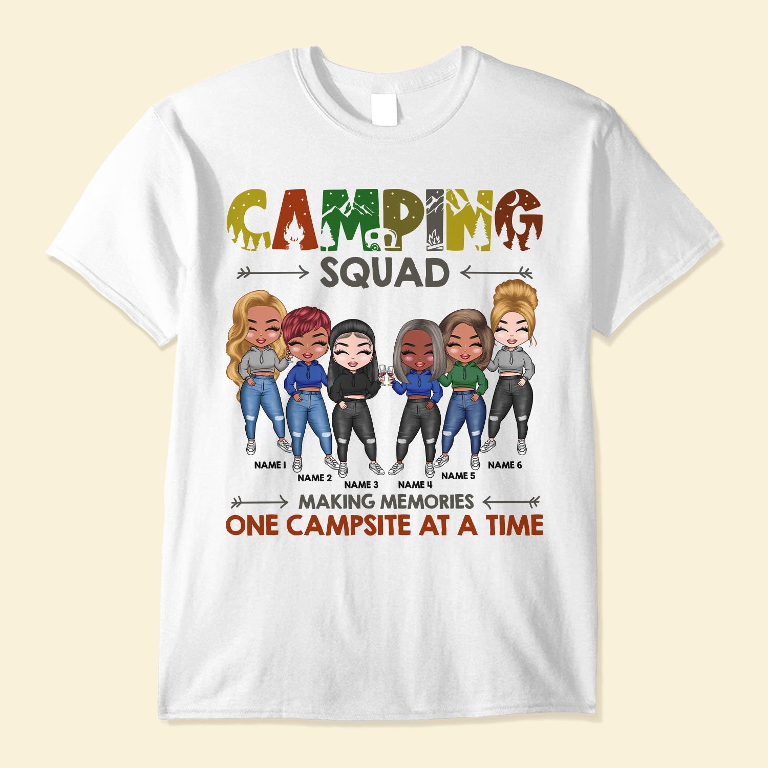Camping Squad Making Memories - Personalized Shirt - Gift For Camping Lovers