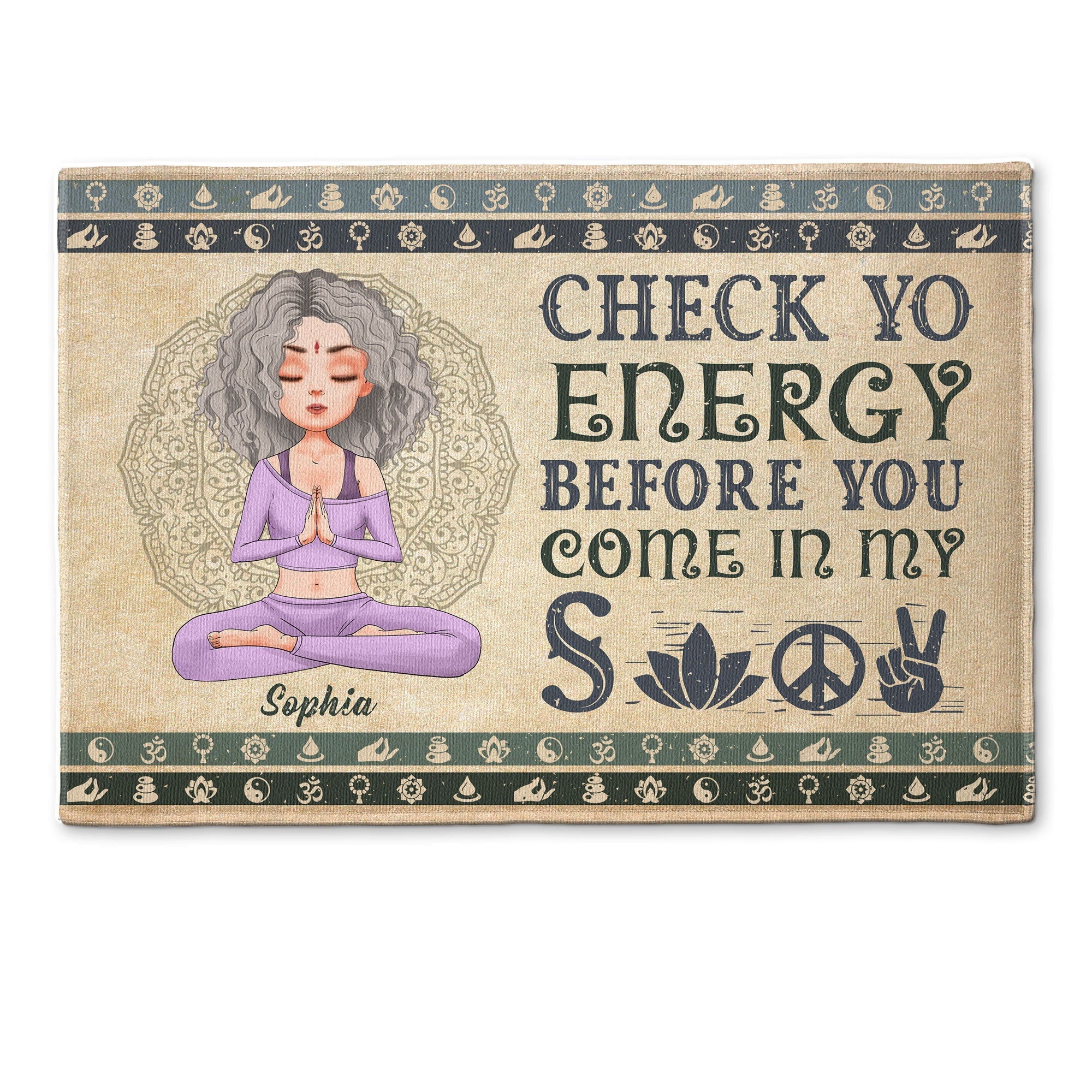 Check Yo Energy Before You Come In My Shit - Personalized Doormat