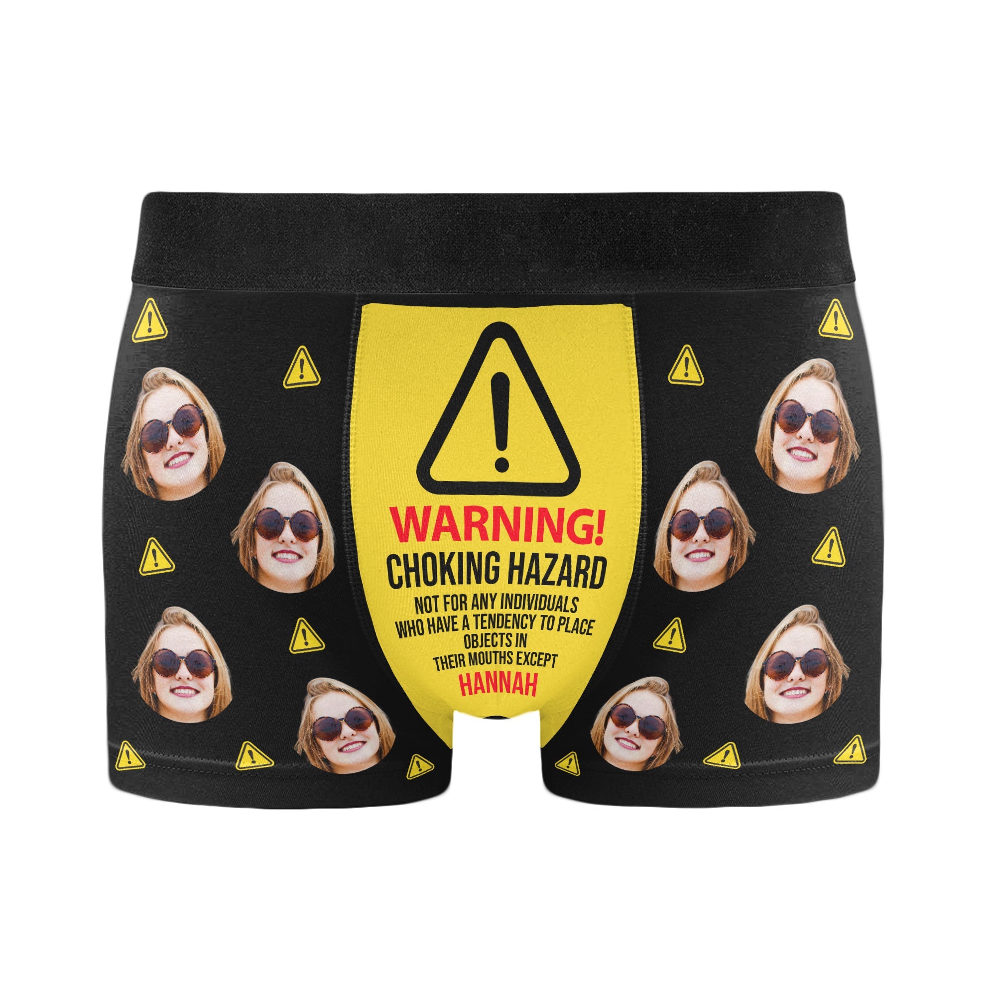Choking Hazard - Personalized Photo Men's Boxer Briefs - Anniversary Gifts For Men, Husband, Him, Boyfriend