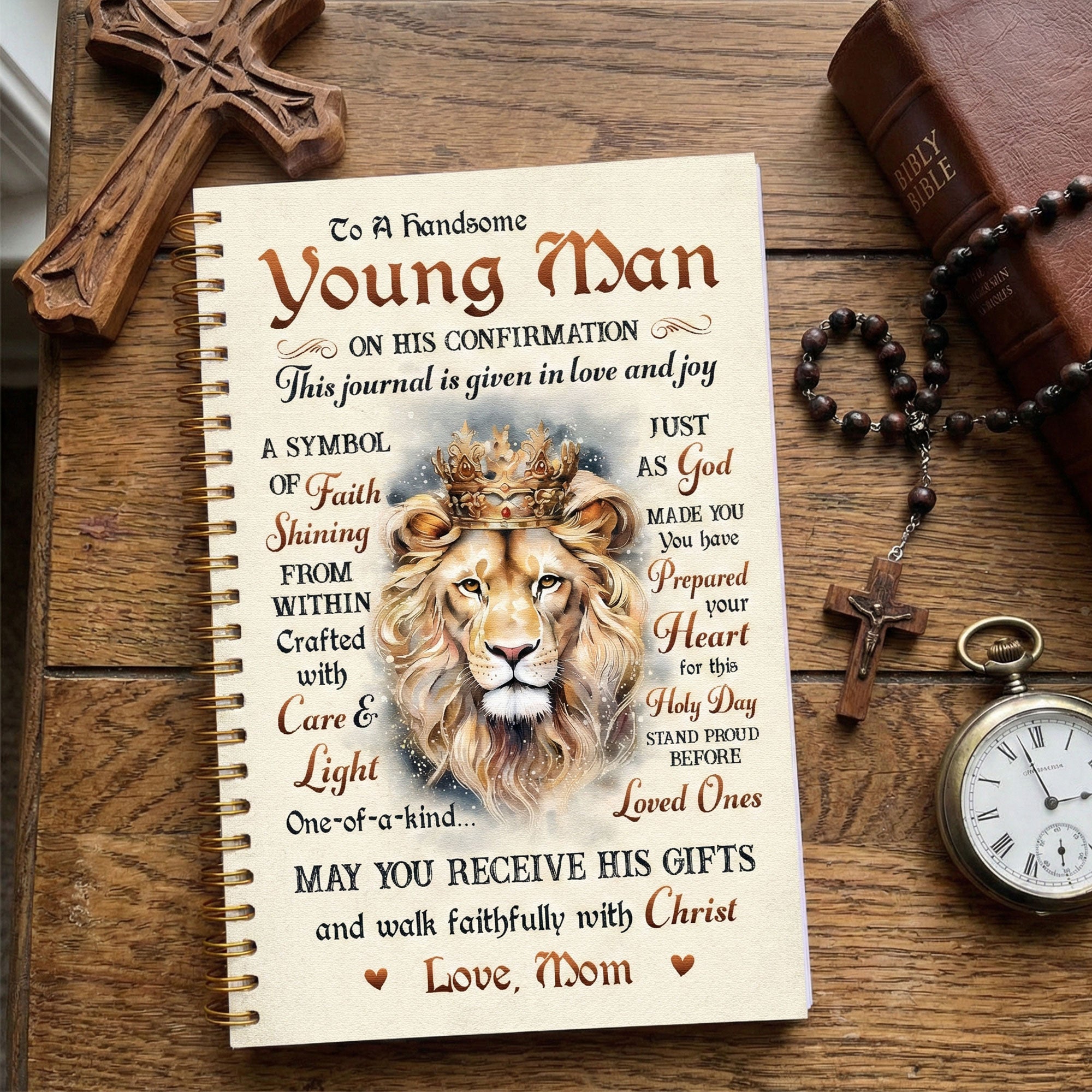 Confirmation Gifts For Son, Daughter, Grandson, Granddaughter - Personalized Journal