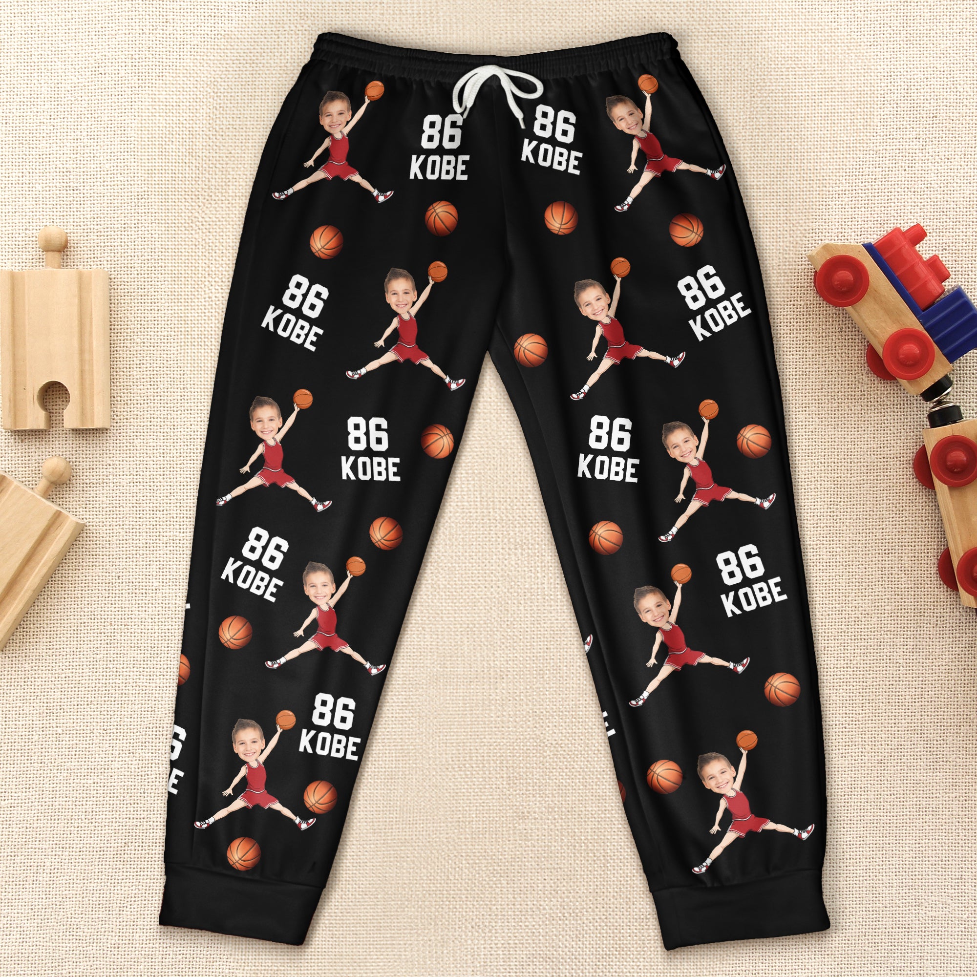 Custom Face Basketball Lovers - Personalized Sweatpants, Gift for Him, Gift for Son