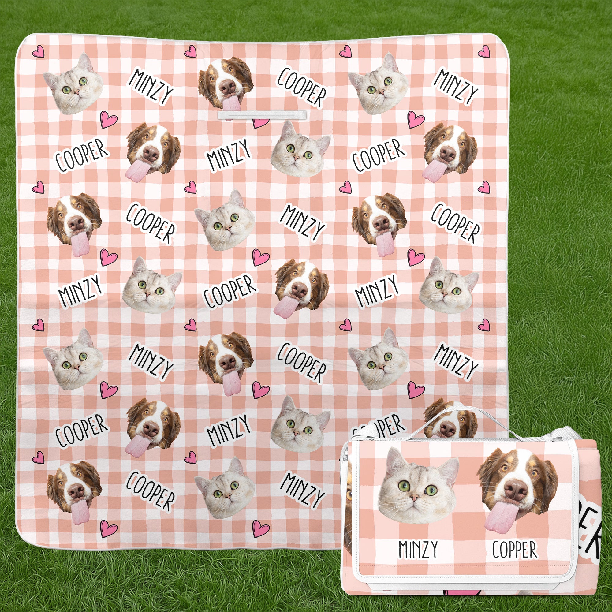 Custom Face Pet - Personalized Photo Picnic Blanket