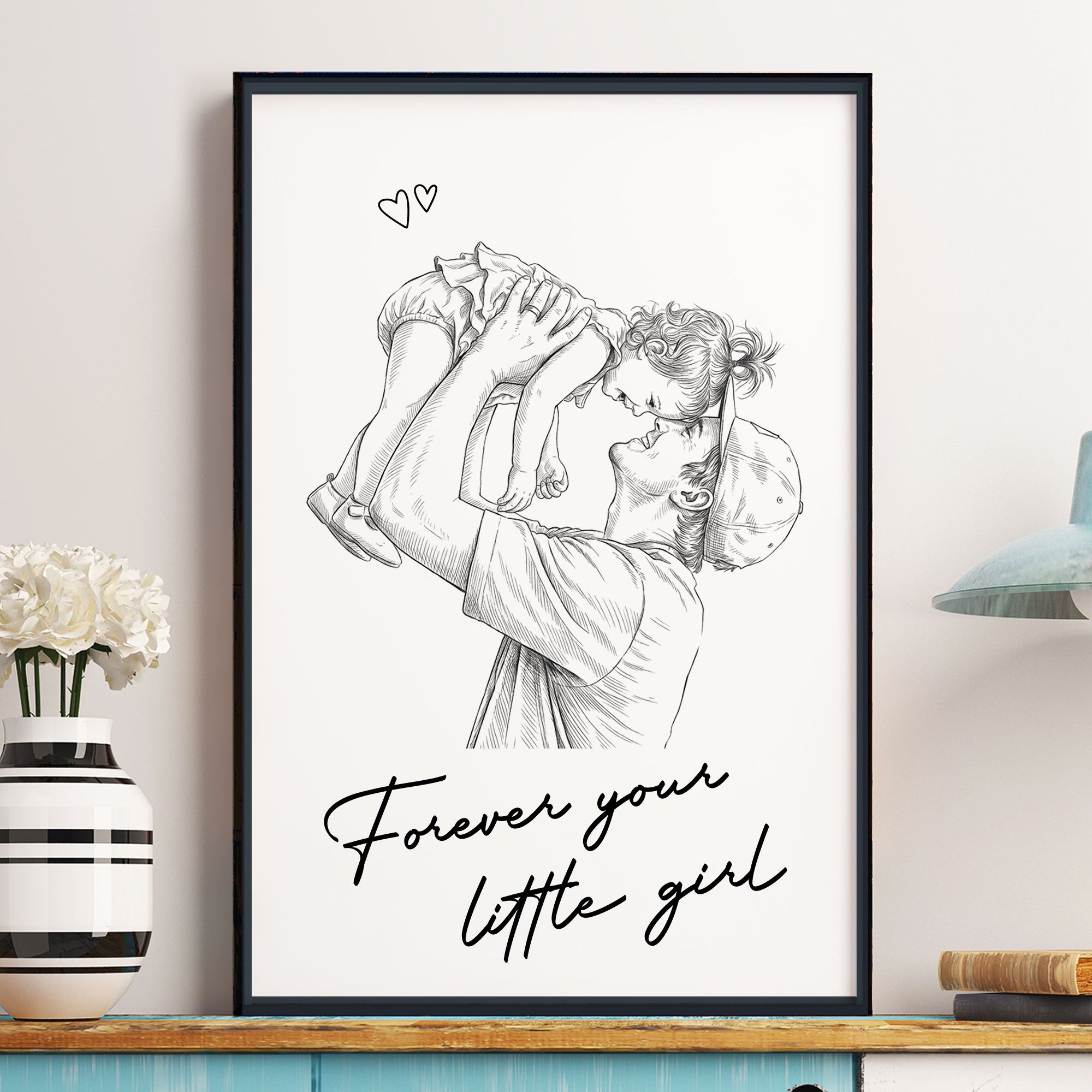 Custom Gift With Photo Father's Day Gift For Dad, Husband - Personalized Poster