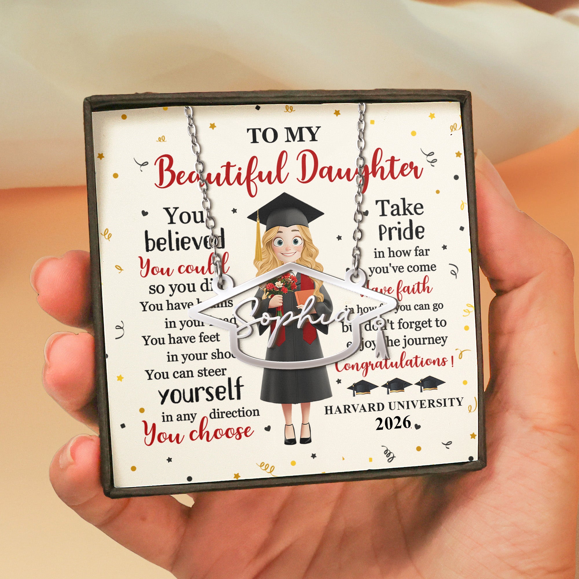 You've Worked So Hard To Make Your Dreams Come True - Custom Name Necklace