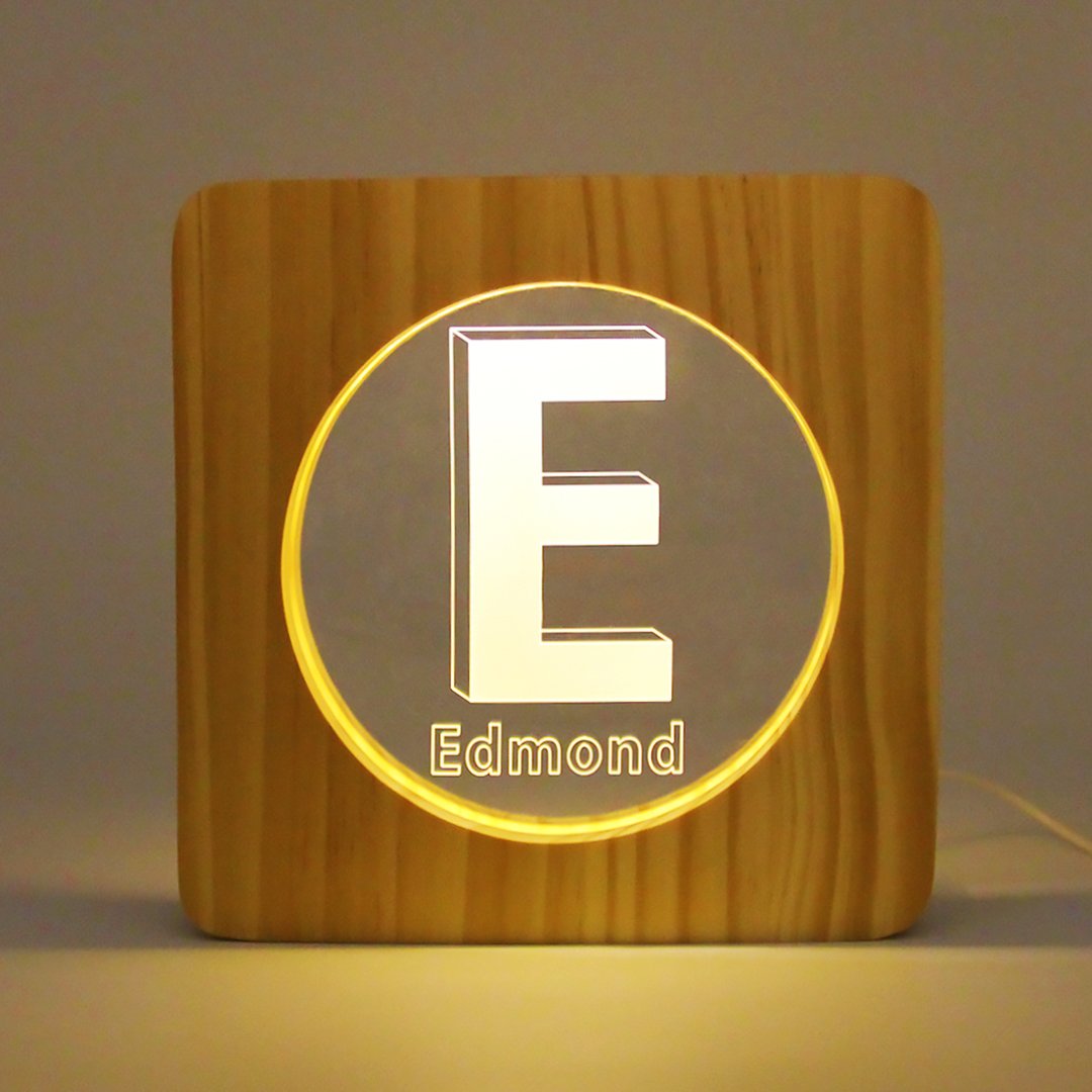 Custom Wooden Name Light-A Loves Gift