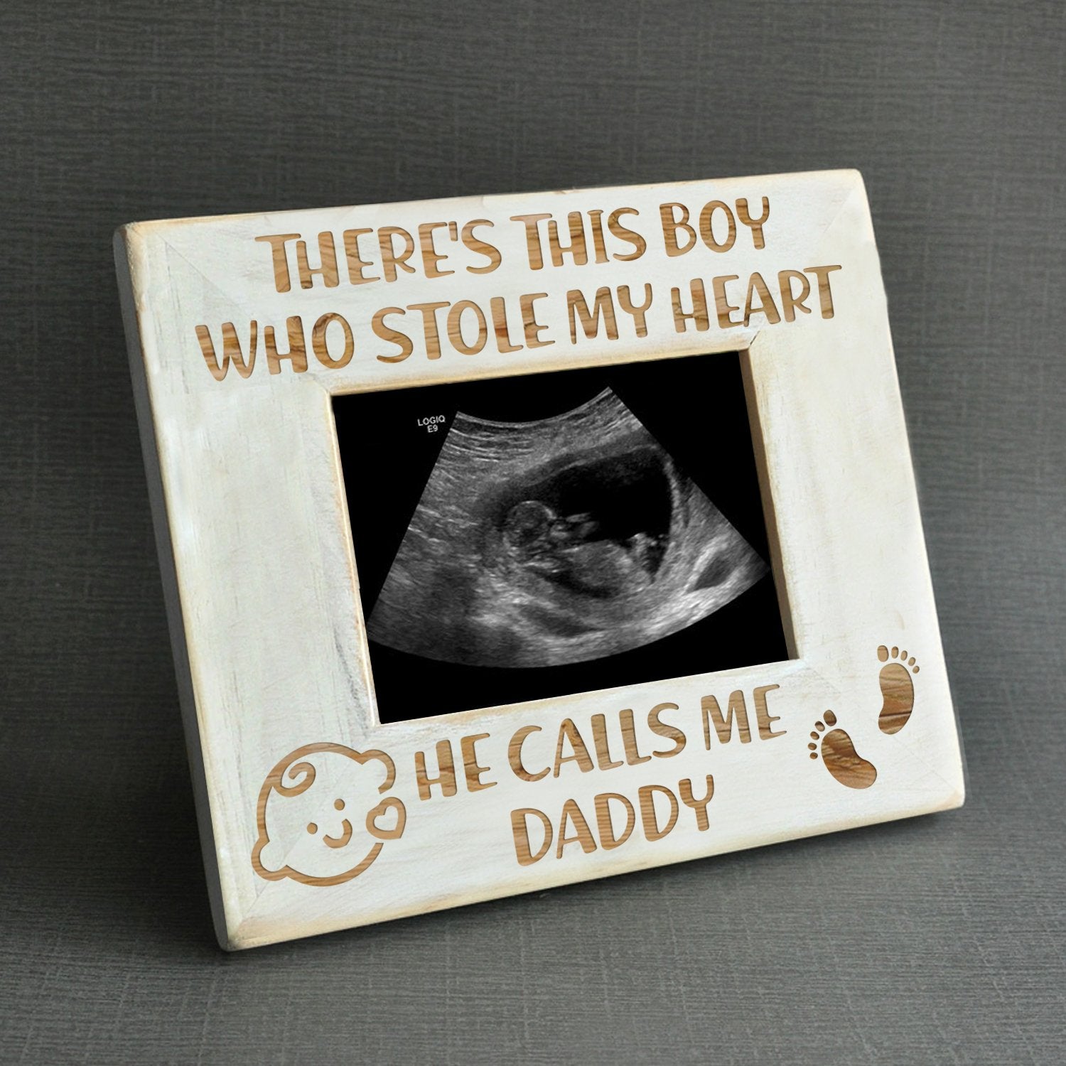 SON DAD - STOLE MY HEART - WOOD FRAME-A Loves Gift