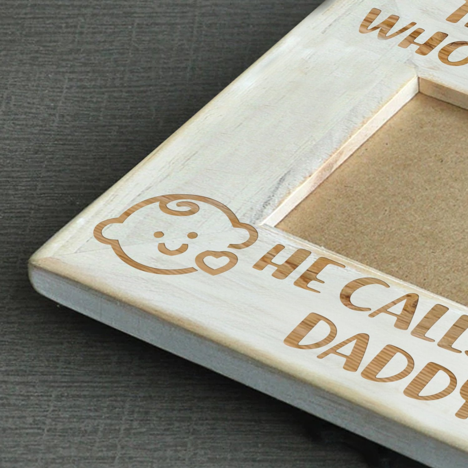 SON DAD - STOLE MY HEART - WOOD FRAME-A Loves Gift