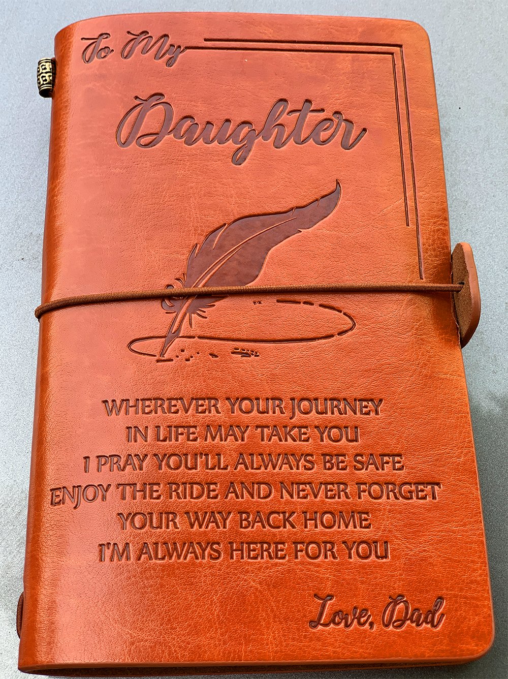 DAUGHTER DAD - ENJOY THE RIDE - VINTAGE JOURNAL 