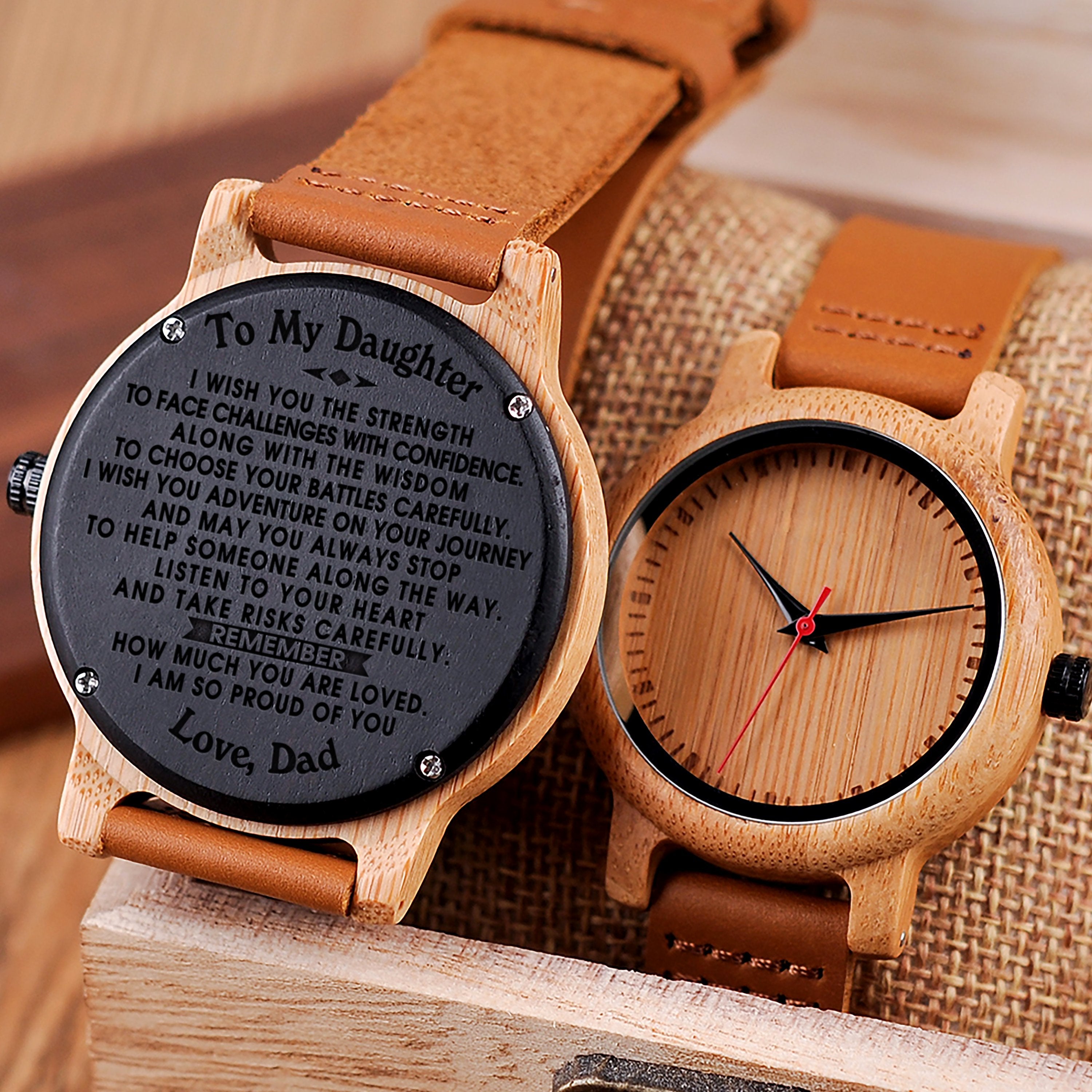 DAUGHTER DAD - I WISH YOU - WOOD WATCH