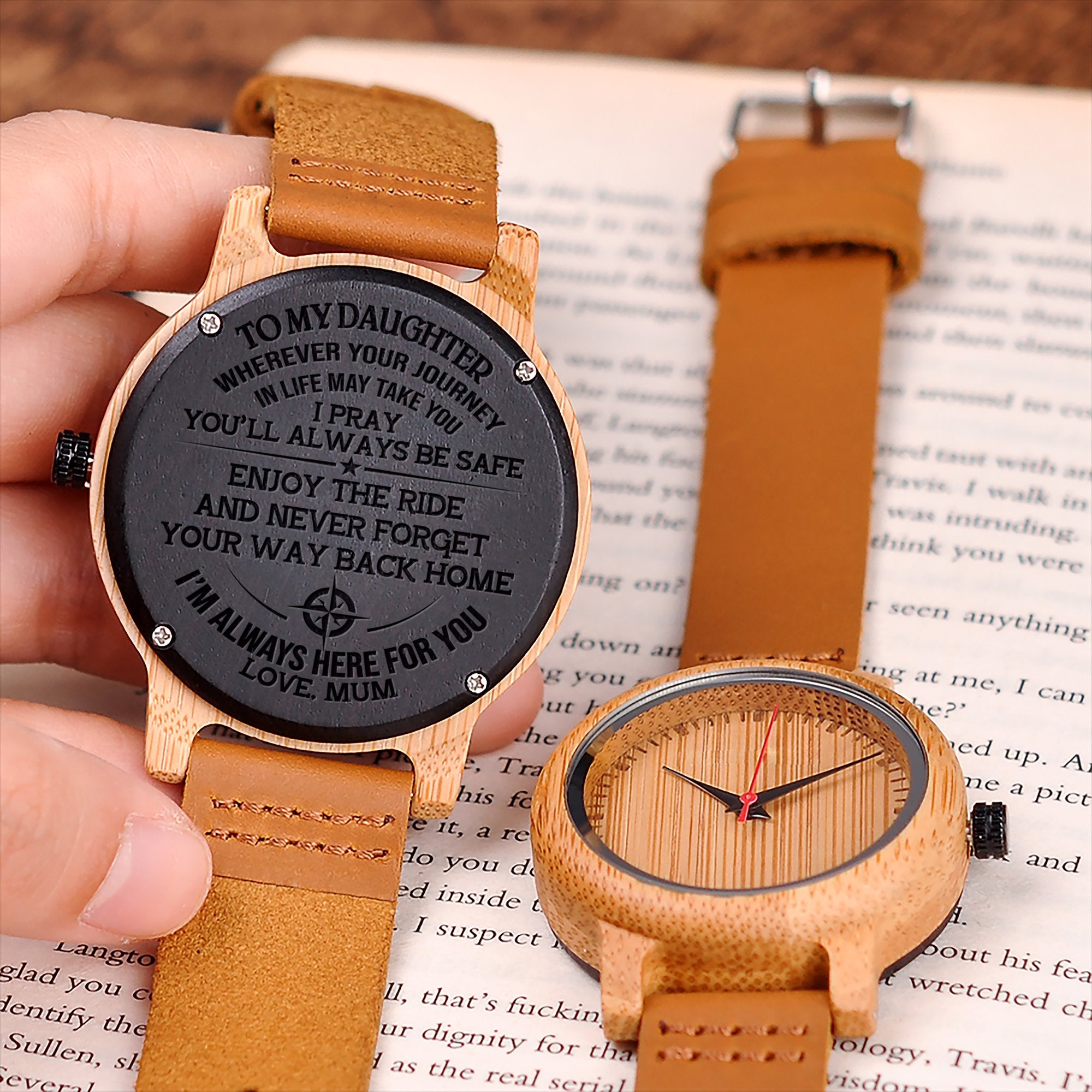 DAUGHTER MUM - ENJOY THE RIDE 2 - WOOD WATCH