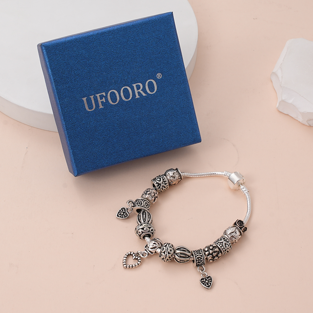 UFOORO Stainless Steel Bracelets for Women Waterproof Tarnish Free Gold Chain Link Jewelry