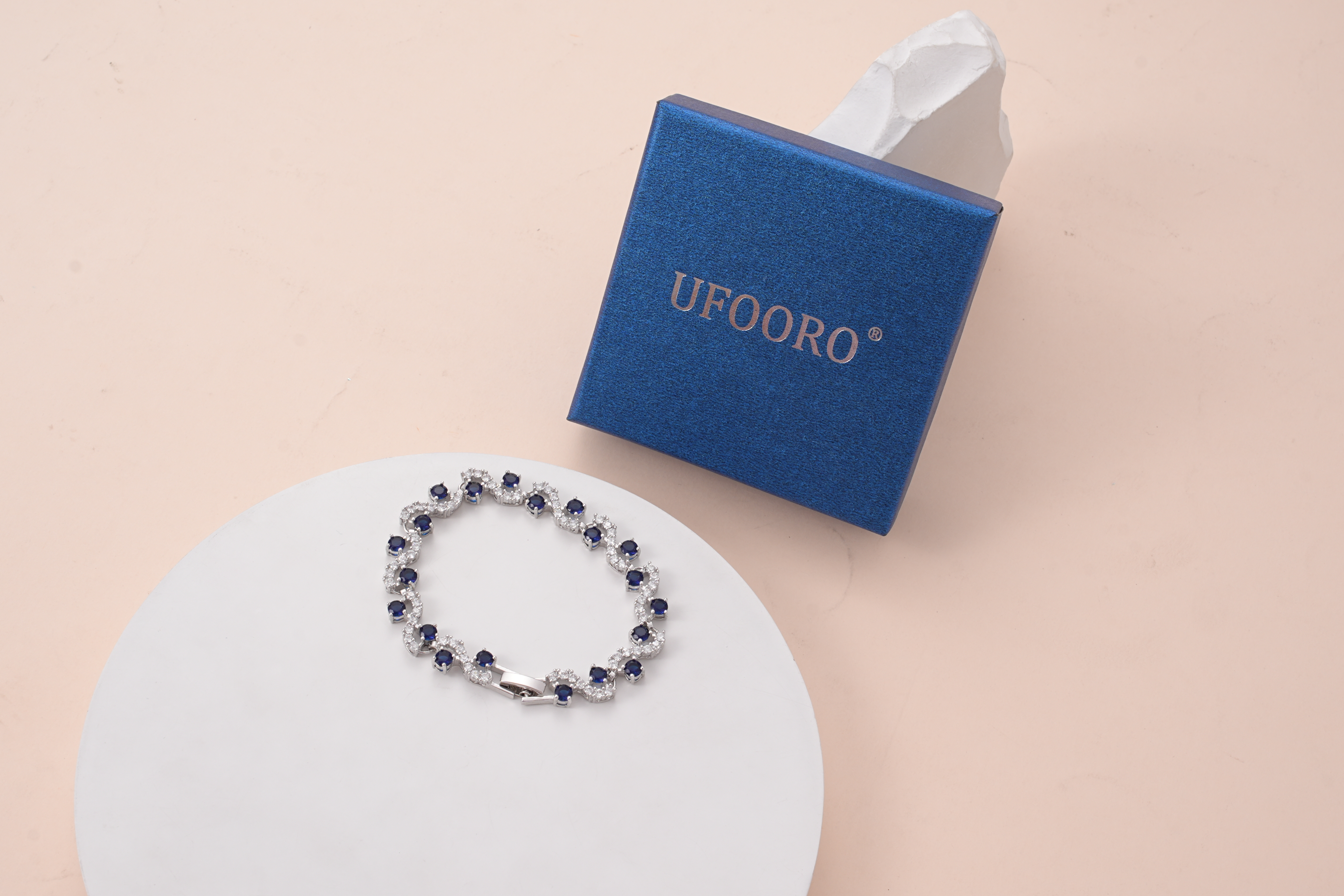 UFOORO Sterling Silver Bracelet for Women Classic Chain Link Jewelry Tarnish Resistant