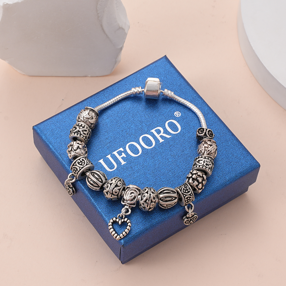 UFOORO Stainless Steel Bracelets for Women Waterproof Tarnish Free Gold Chain Link Jewelry
