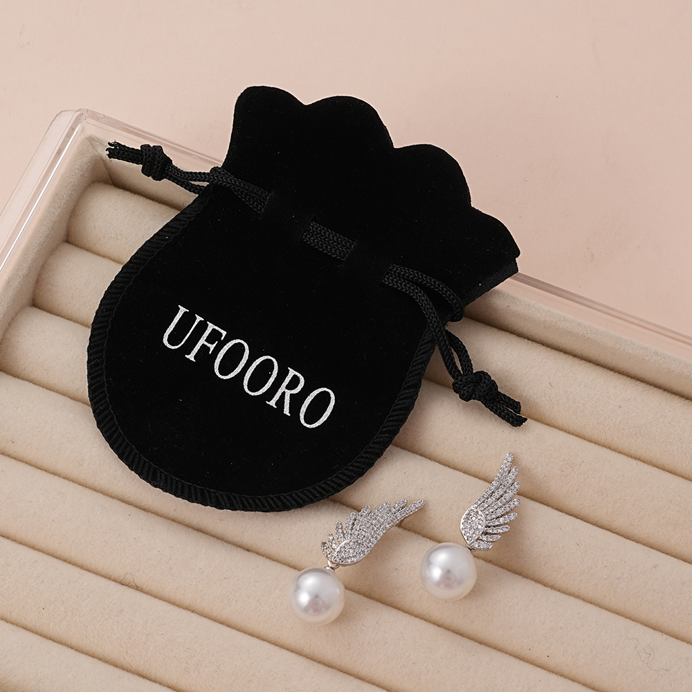 UFOORO Angel Wing Pearl Brooch for Women Vintage Wedding Bridal Jewelry Gift Lapel Pin Coat