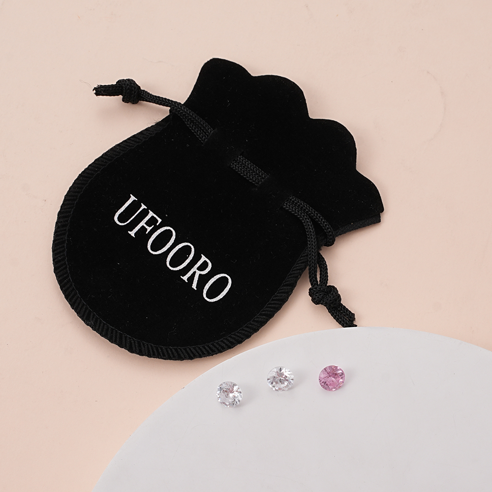 UFOORO Precious Jewels White Diamond Round Brilliant Cut