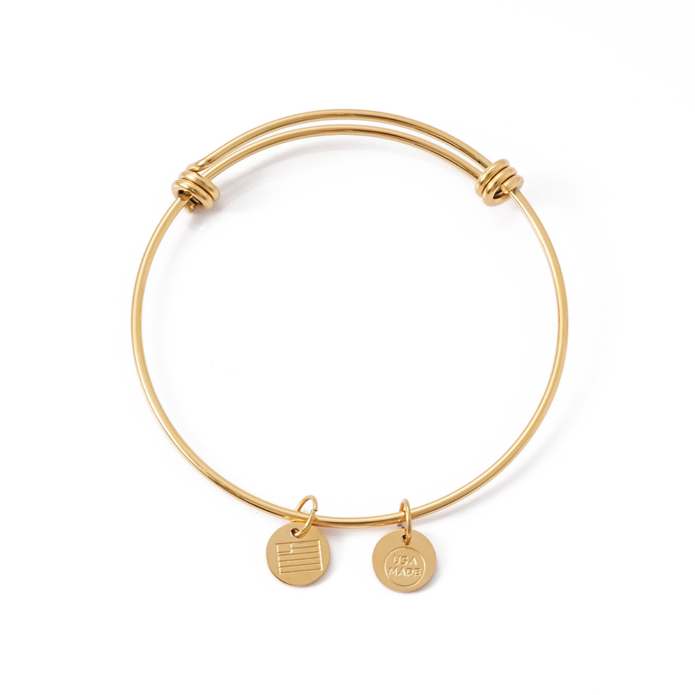 UFOORO Gold Bangles for Women, Thin Bracelets 14K Gold Plated Jewelry Gifts