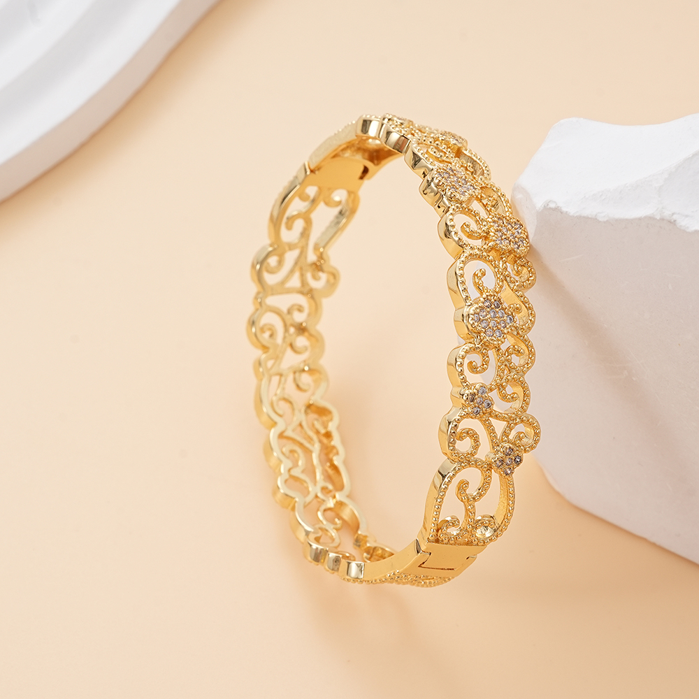 Hainon 18K Gold Plating Women Bangle